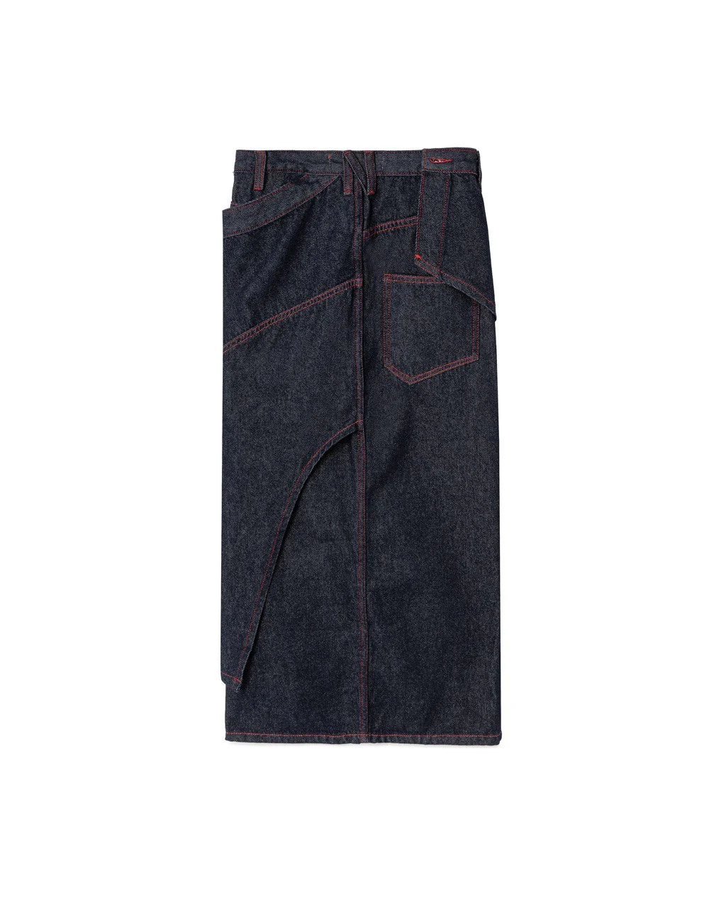 RED SELVAGE DENIM SKIRT