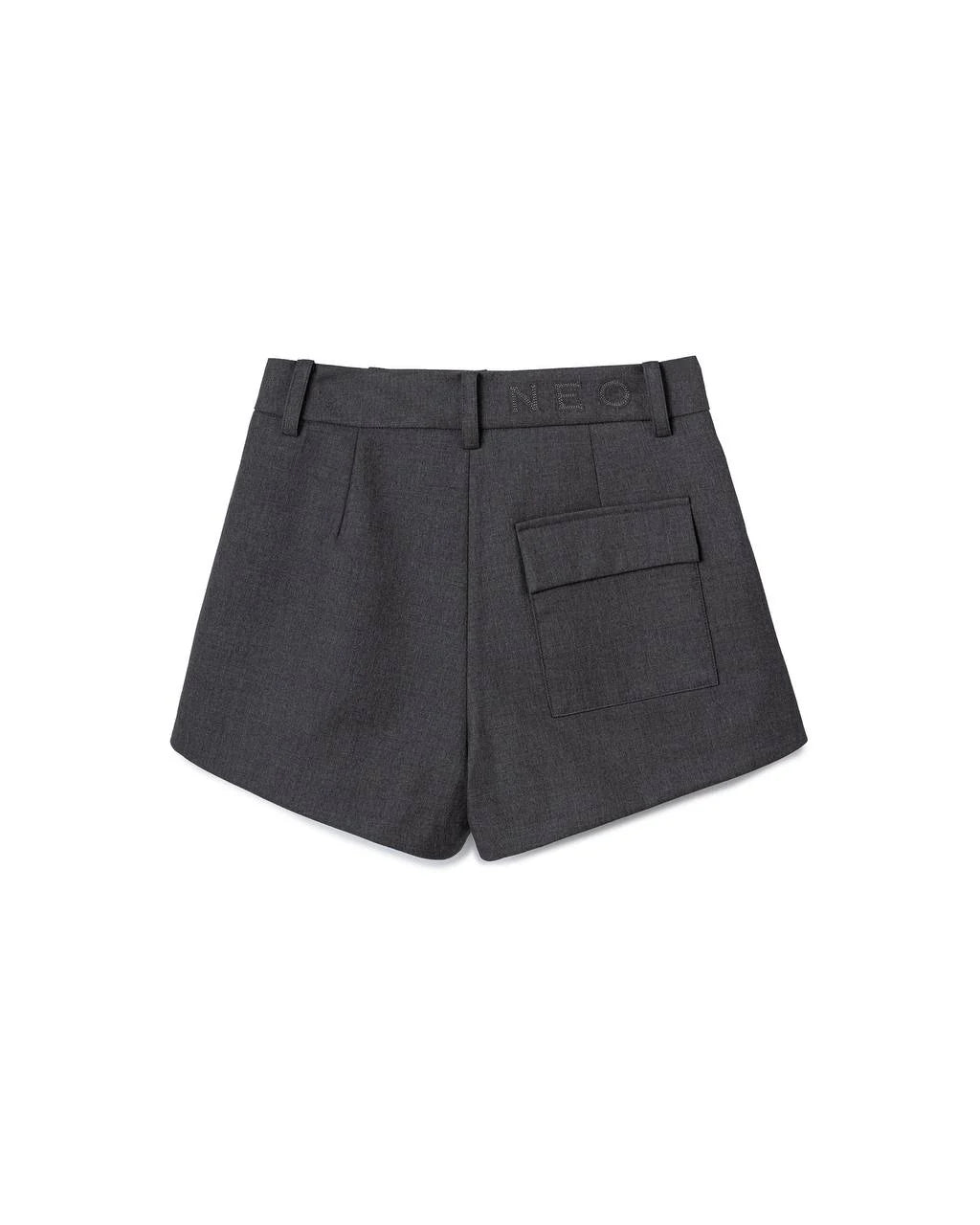 MANDARIN SUIT SHORTS GREY