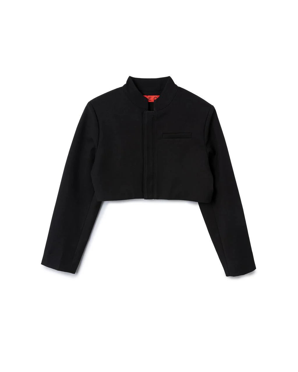 MANDARIN CROPPED SUIT BLACK