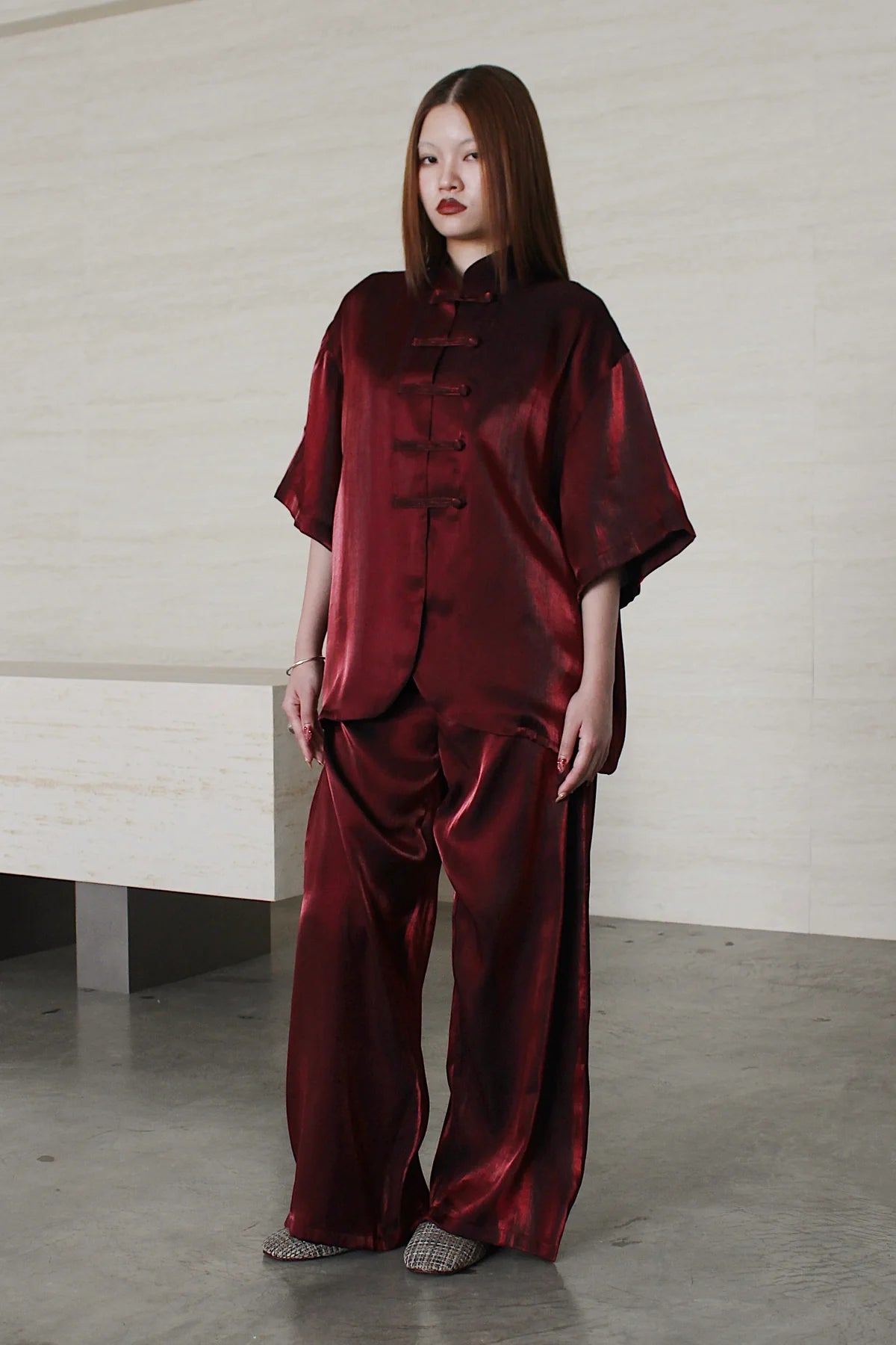 SHORT SLEEVE SAMFU - RED