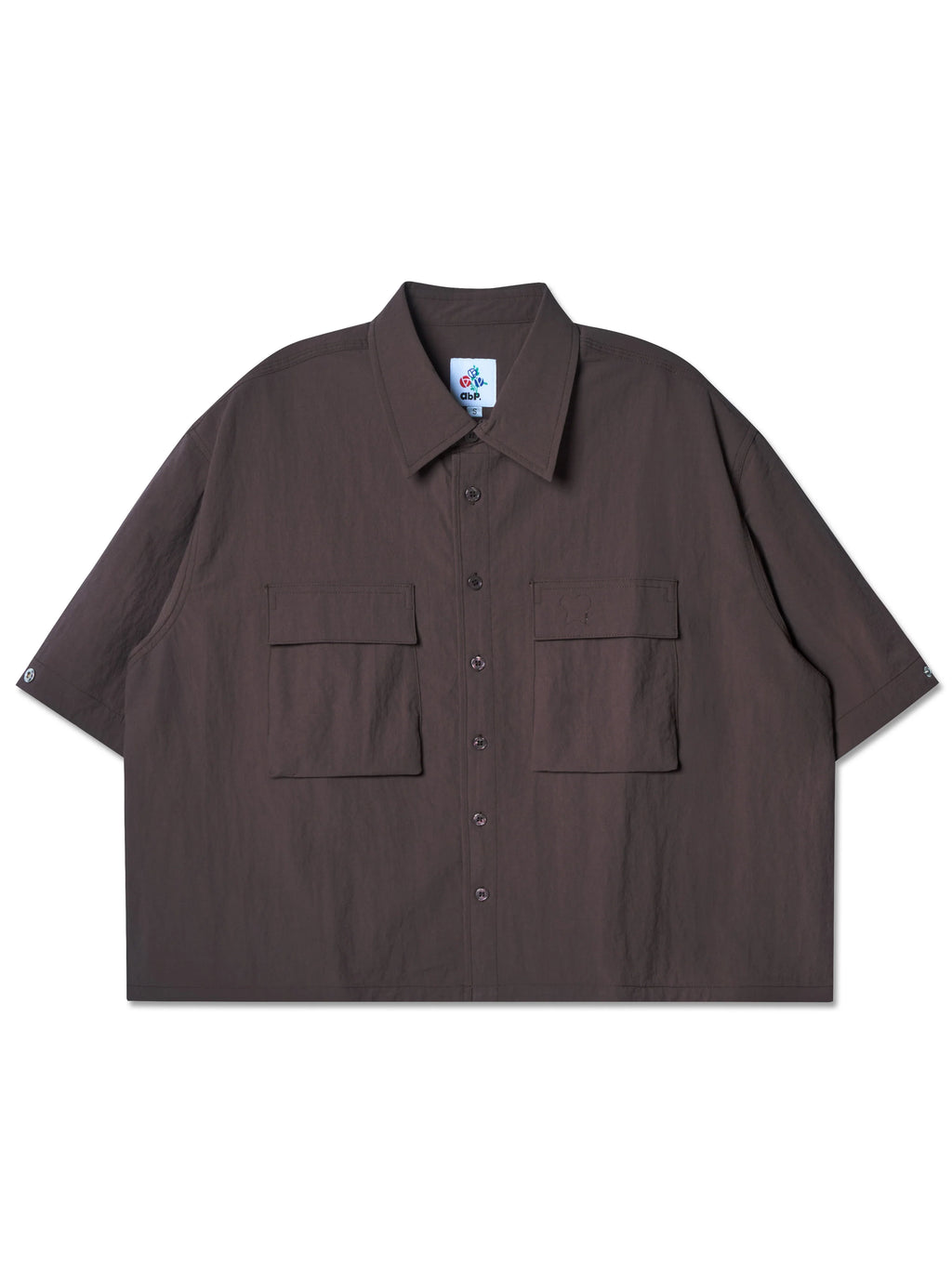 ABP. BIG BRO S/S SHIRT NYLON DARK BROWN