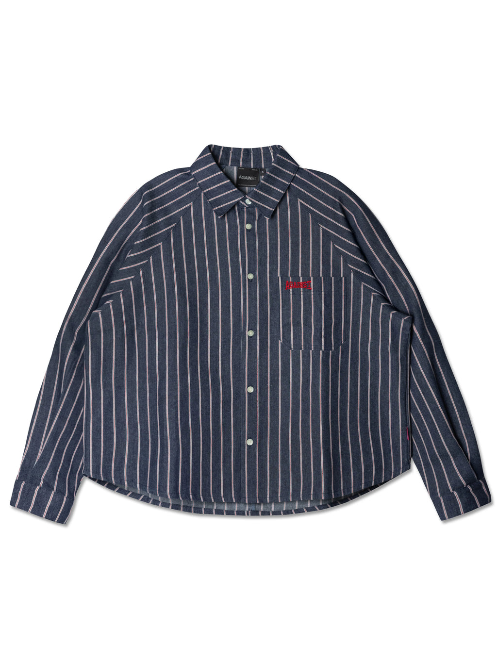 DENIM STRIPE L/S SHIRT