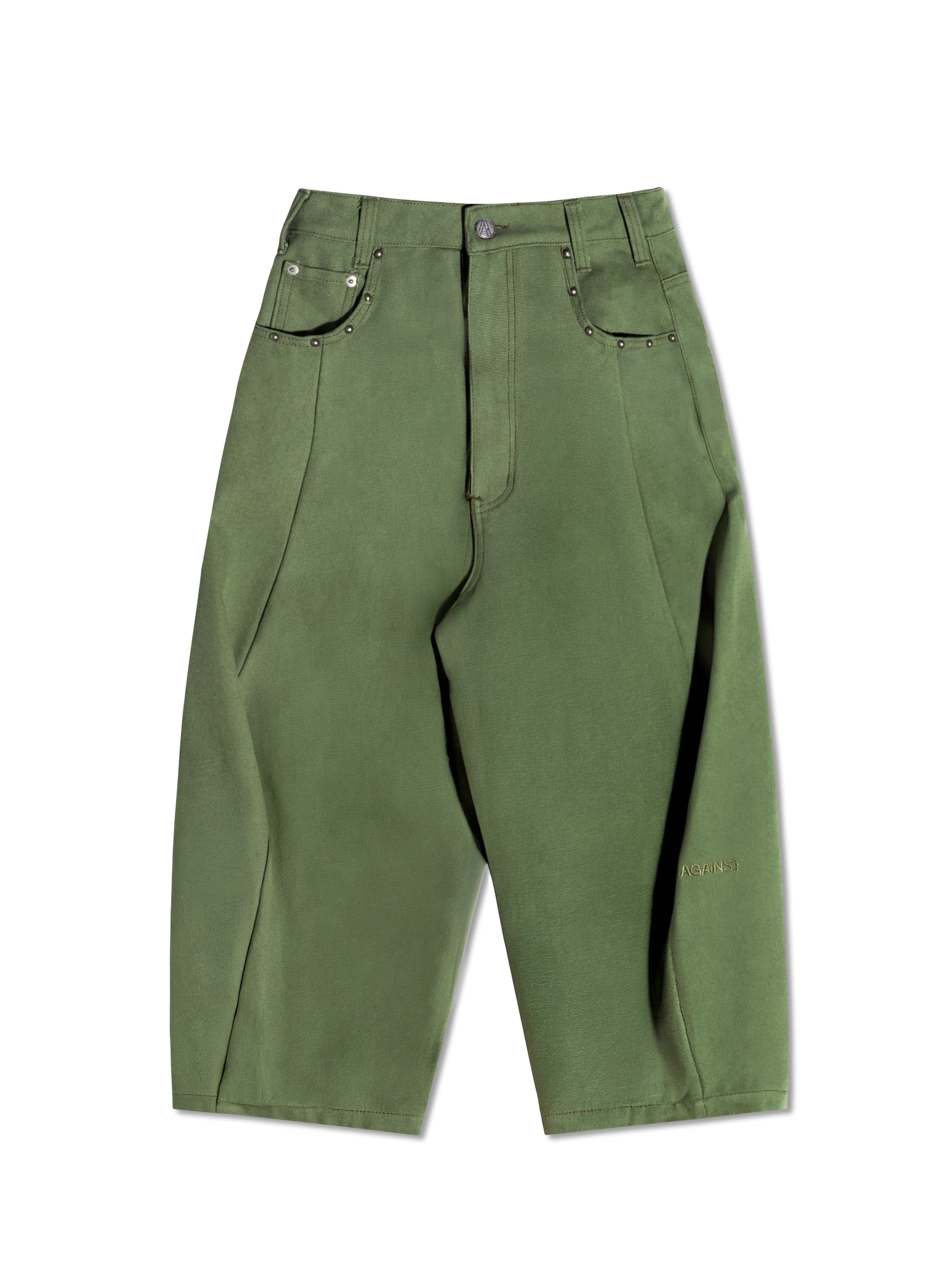 STUDDED YANKII PANTS GREEN