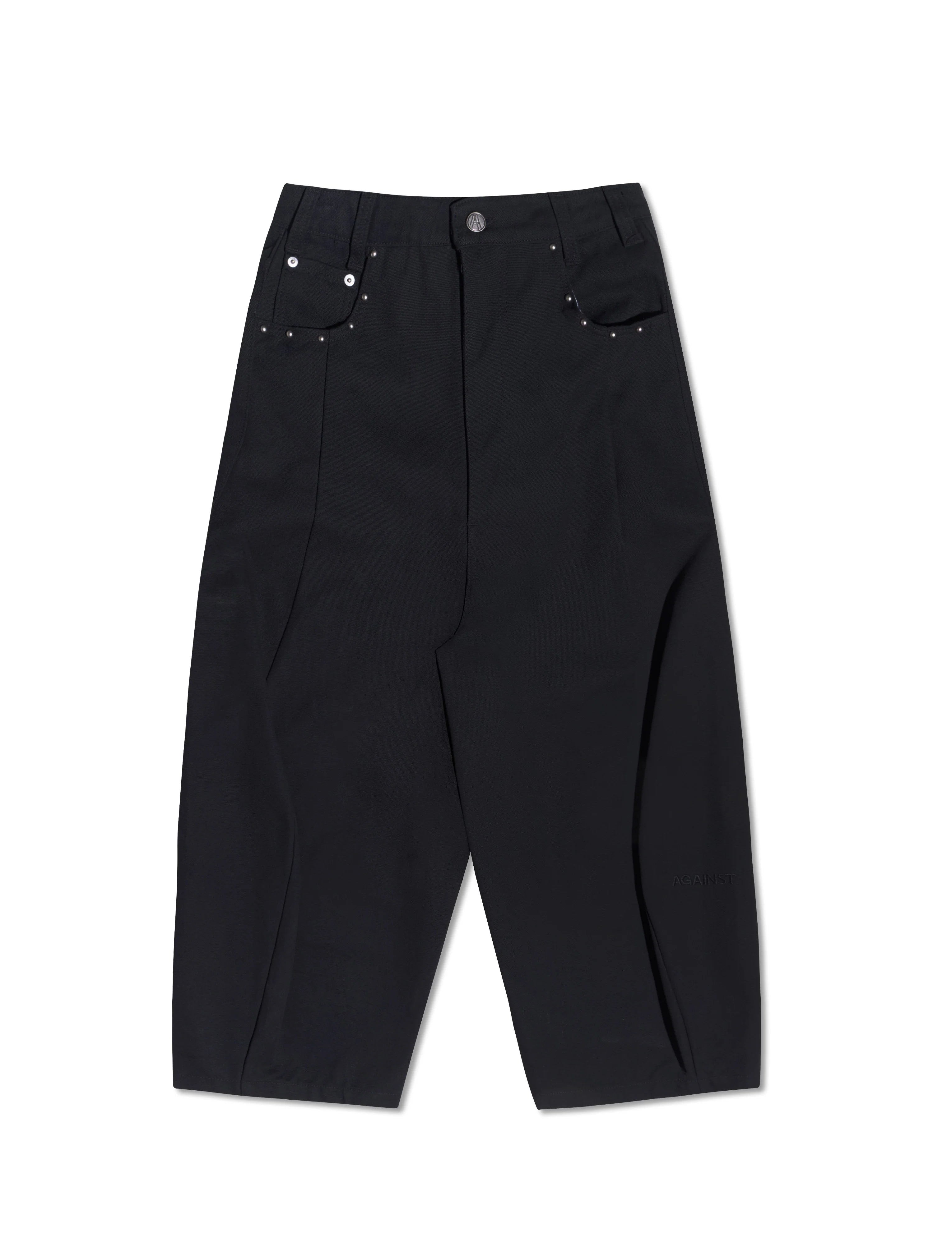 STUDDED YANKII PANTS BLACK