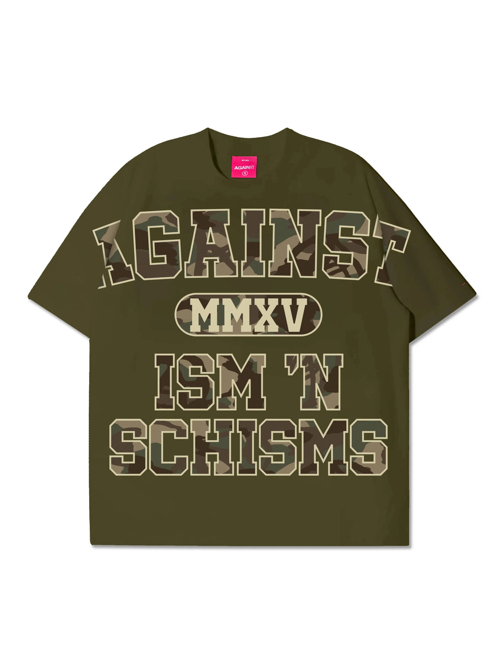 ISM AND SCHISM TEE OLIVE