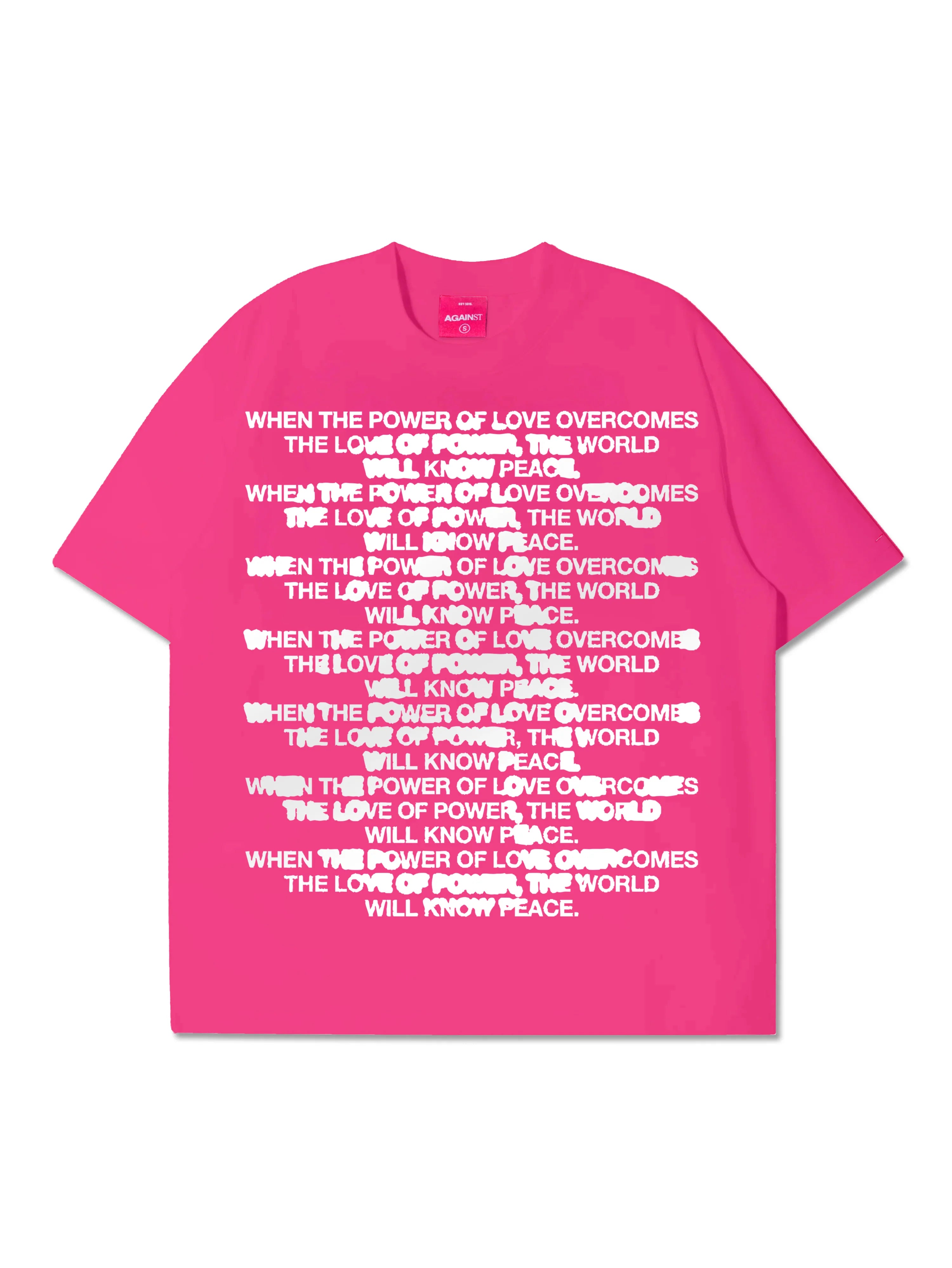 QUOTE BLEED TEE PINK