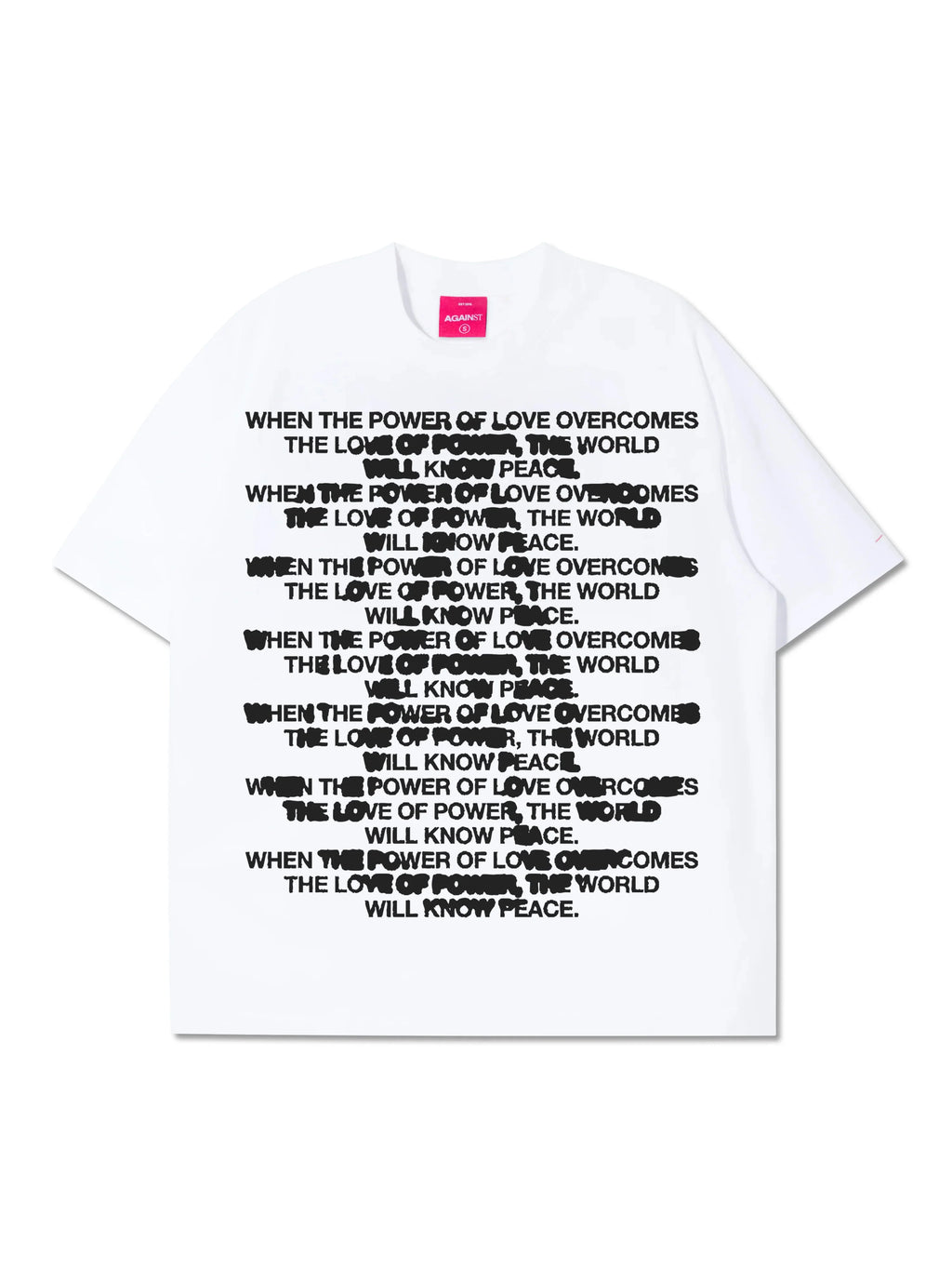 QUOTE BLEED TEE WHITE