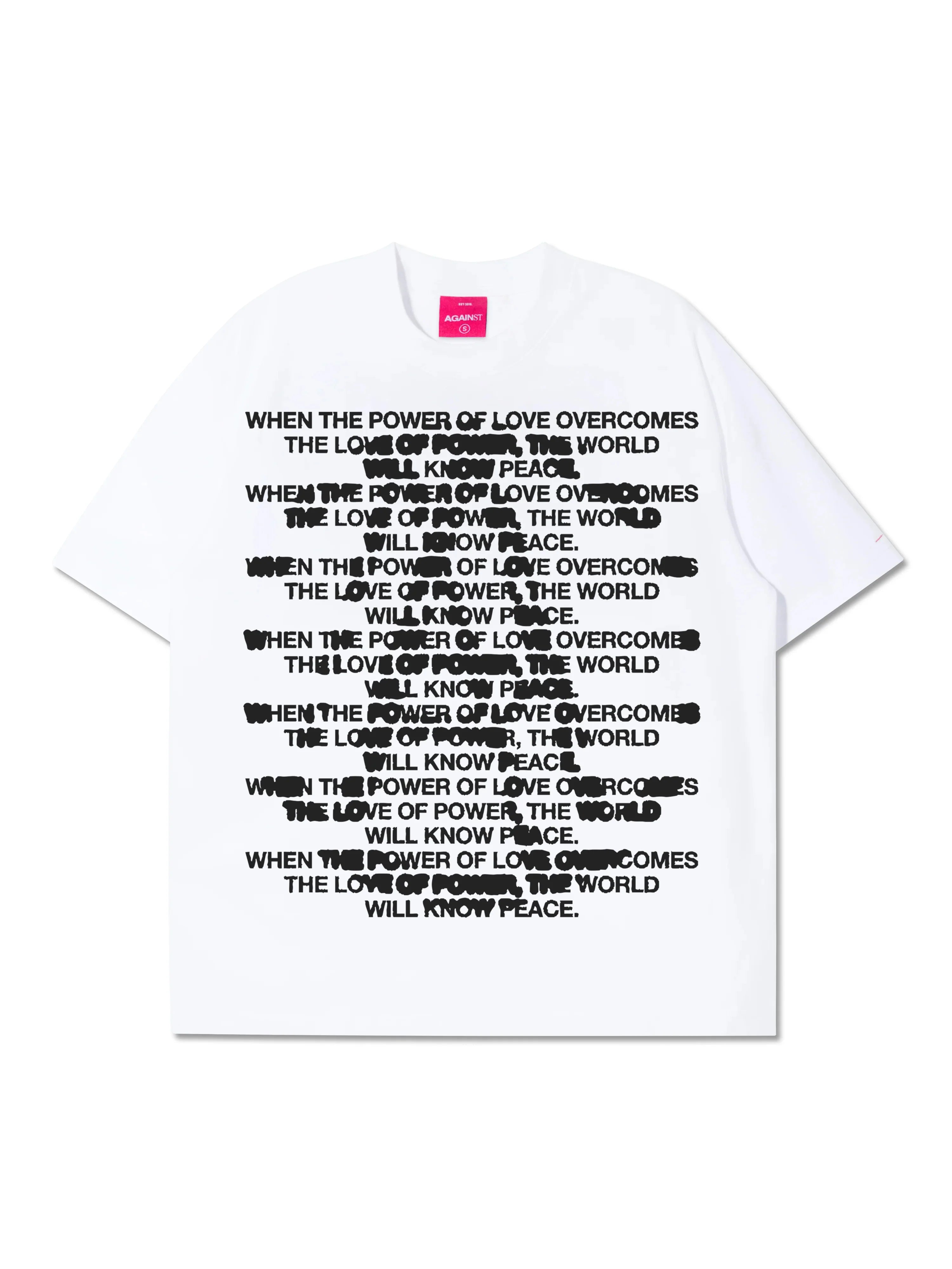 QUOTE BLEED TEE WHITE