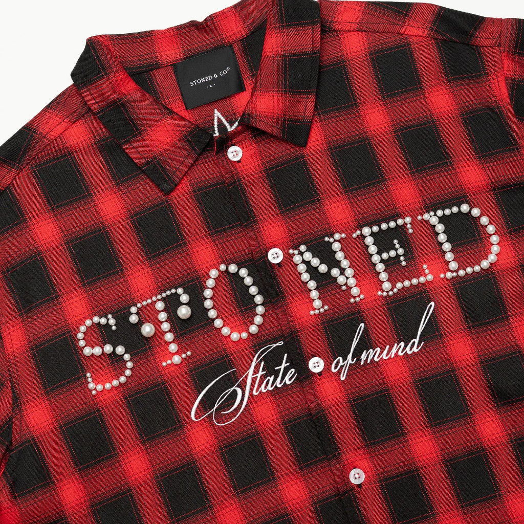 BLESSED 26 : PEARL FLANNEL RED