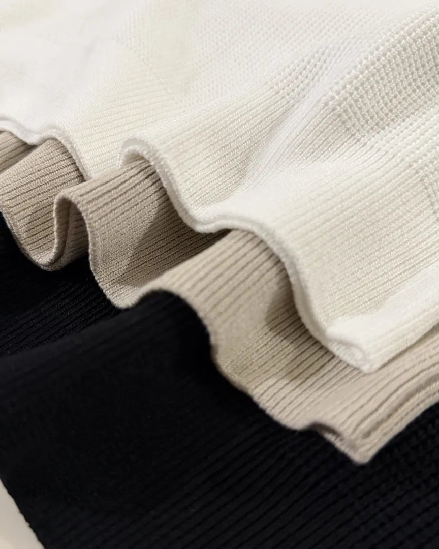EARTH SERIES WAFFLE KNIT POLO PURE WHITE