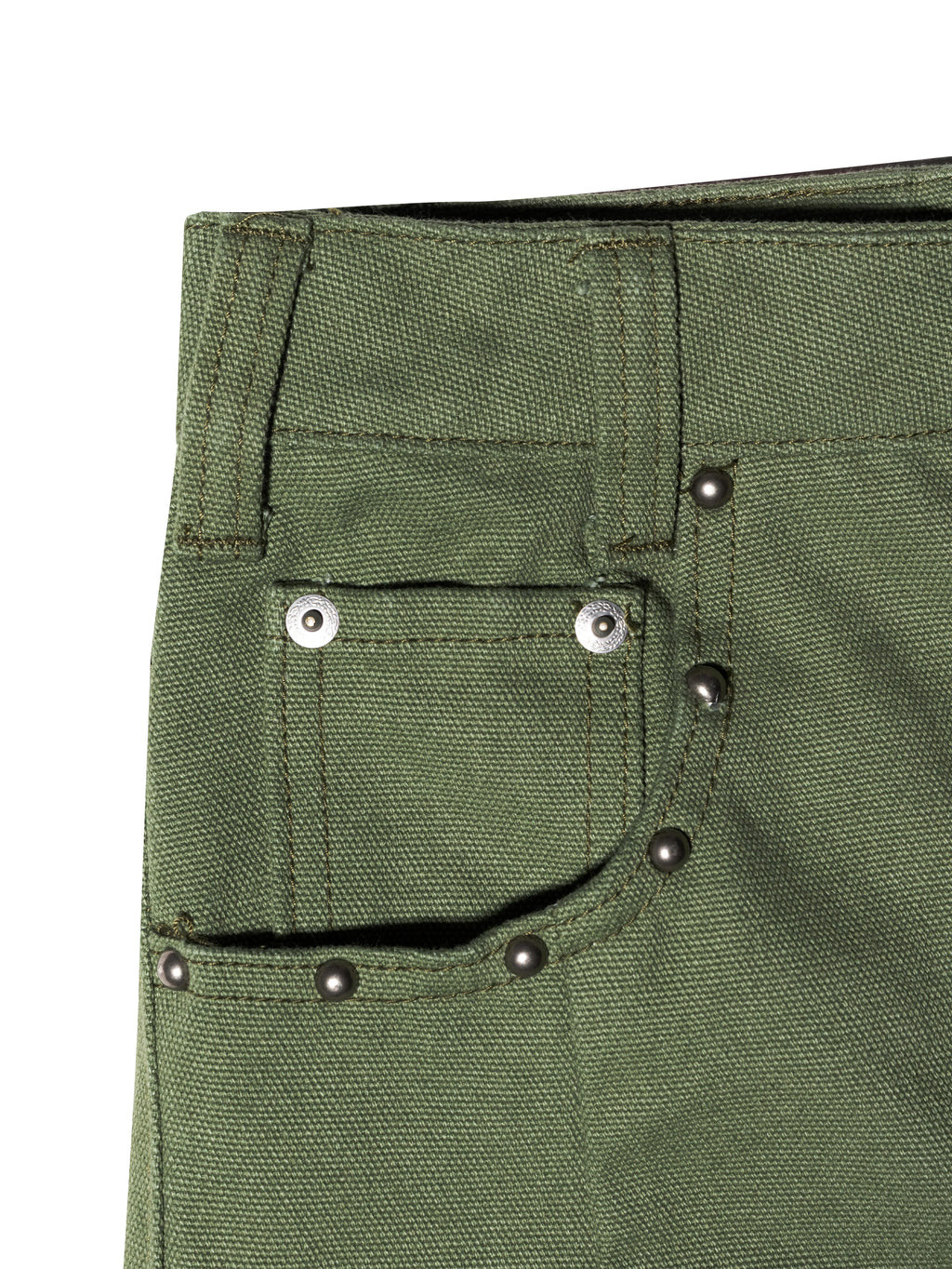 STUDDED YANKII PANTS GREEN
