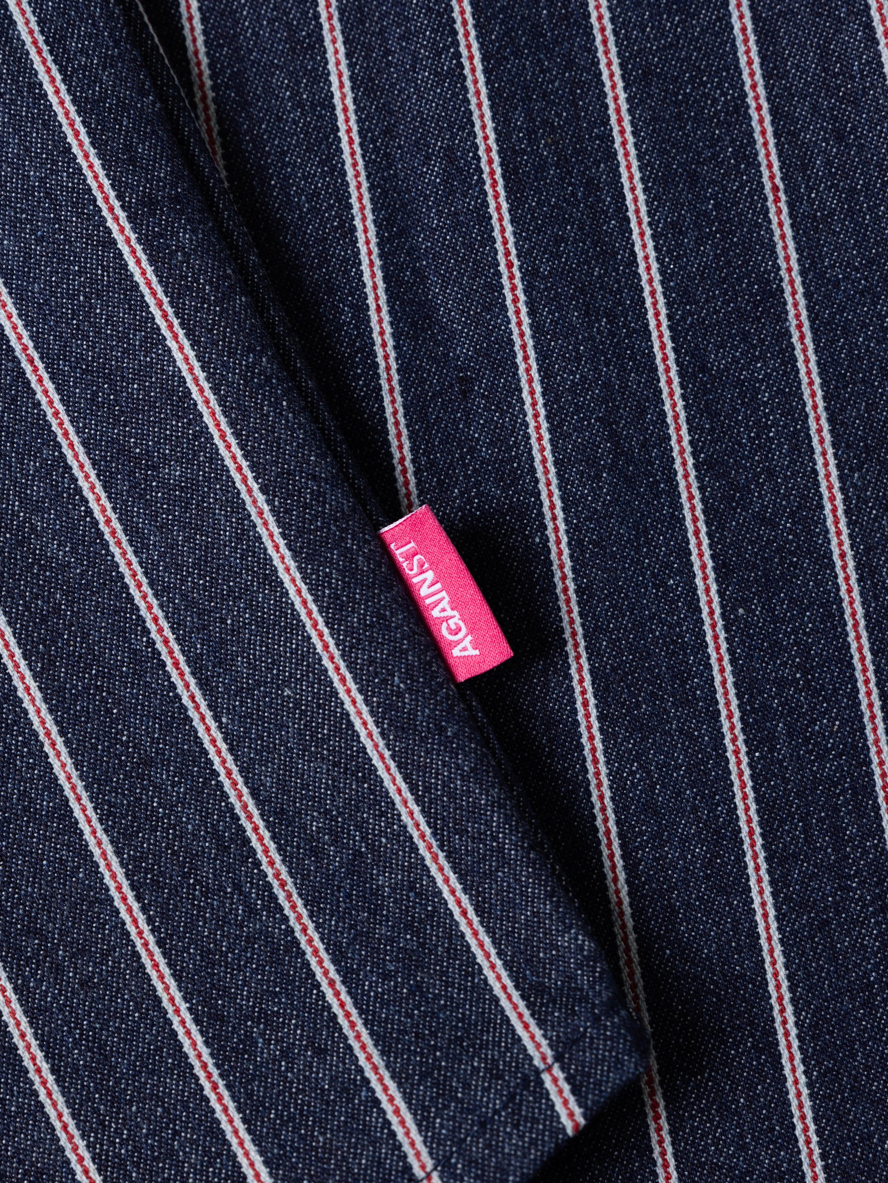 DENIM STRIPE L/S SHIRT