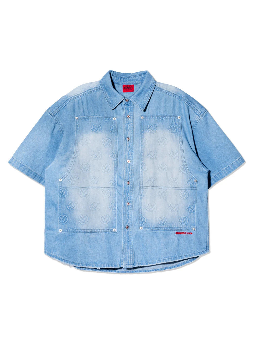 AL EMBOSS CHAPO SHIRT LIGHT BLUE