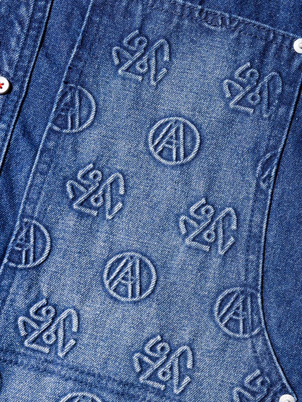 AL EMBOSS CHAPO SHIRT DARK BLUE