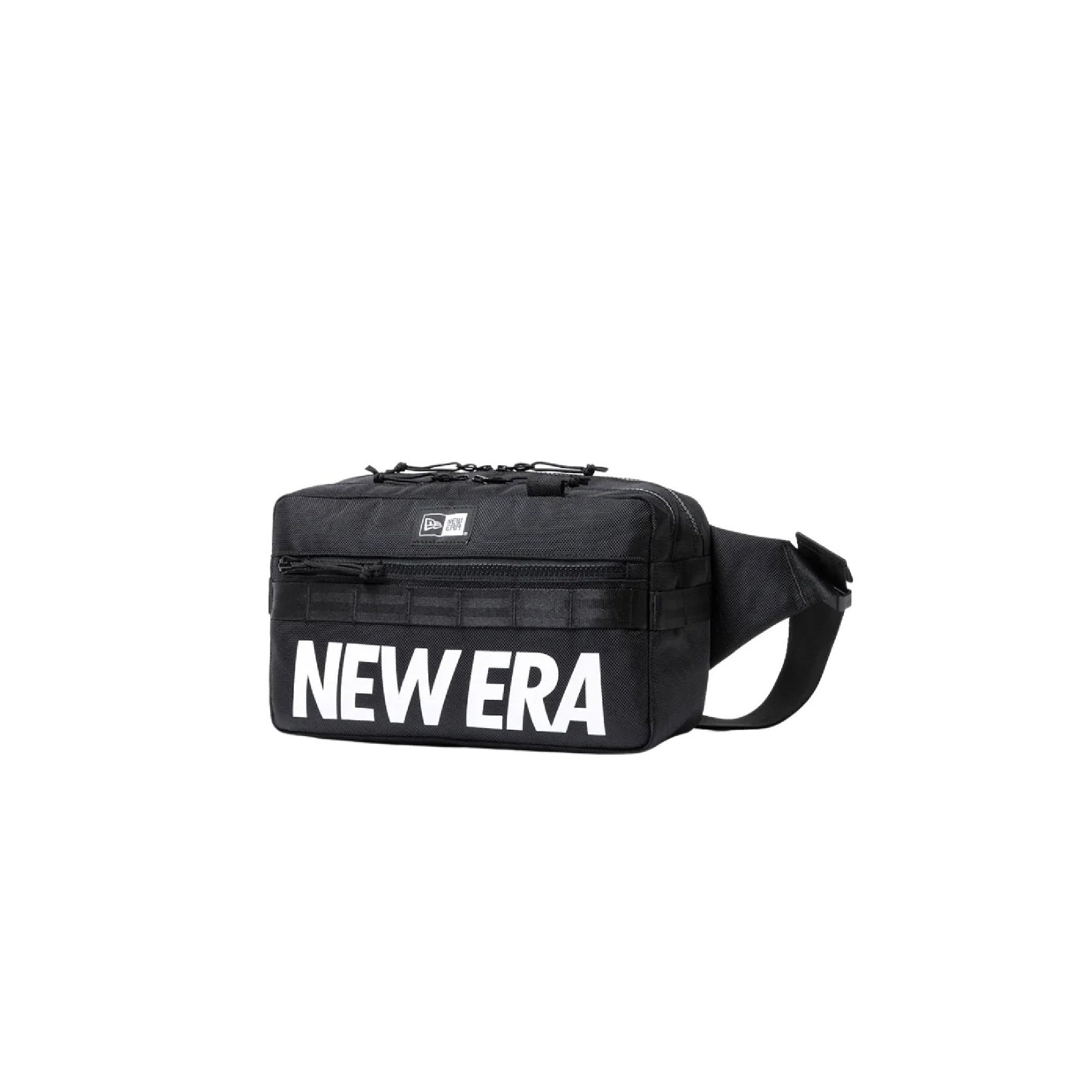 LOGO SQUARE BLACK WAIST BAG