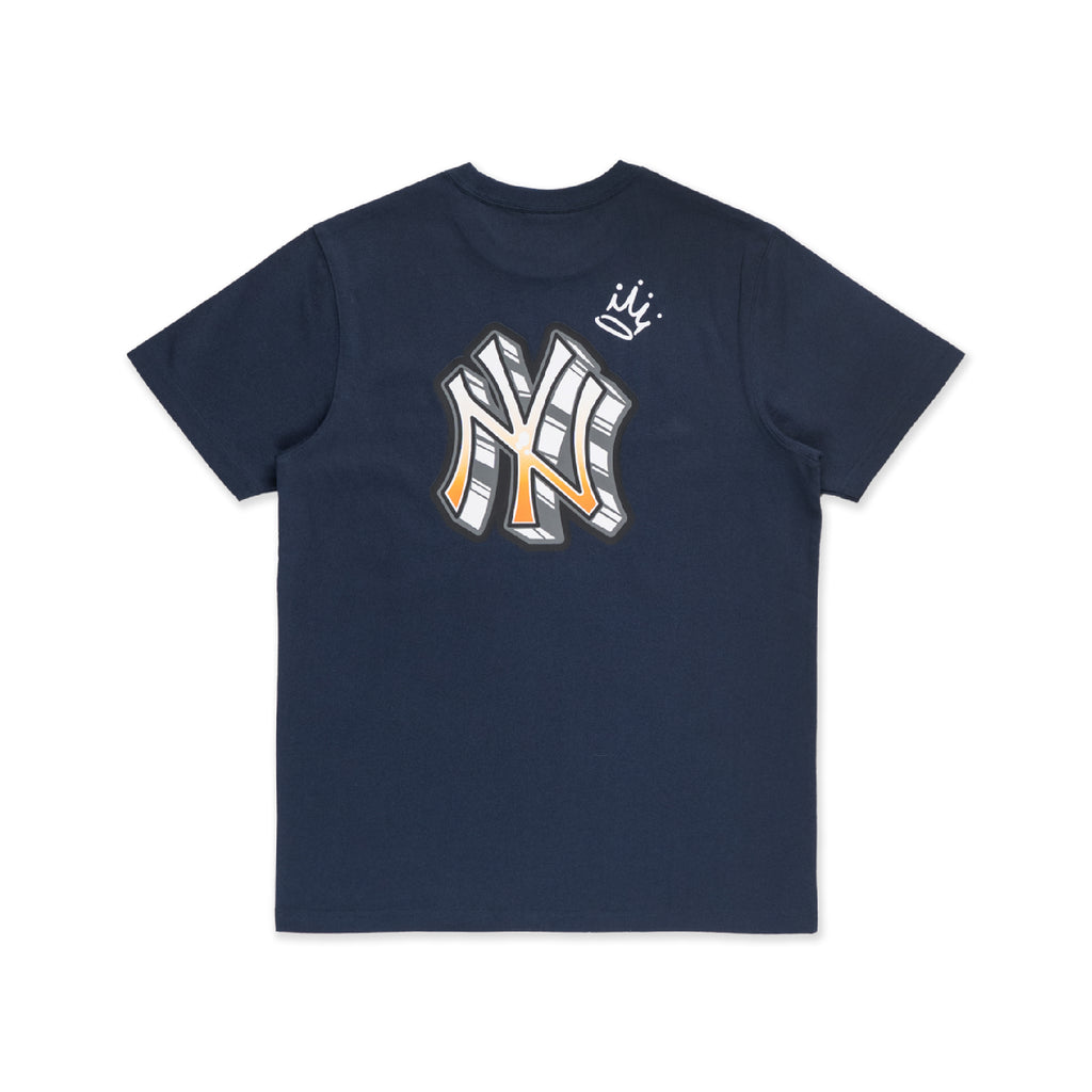 NEW YORK YANKEES LEAGUE MIX OCEANSIDE BLUE SHORT SLEEVE T-SHIRT