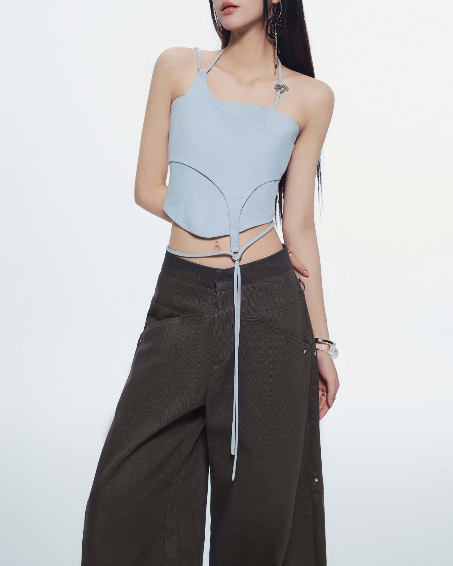 LULLABY HALTER TOP BLUE