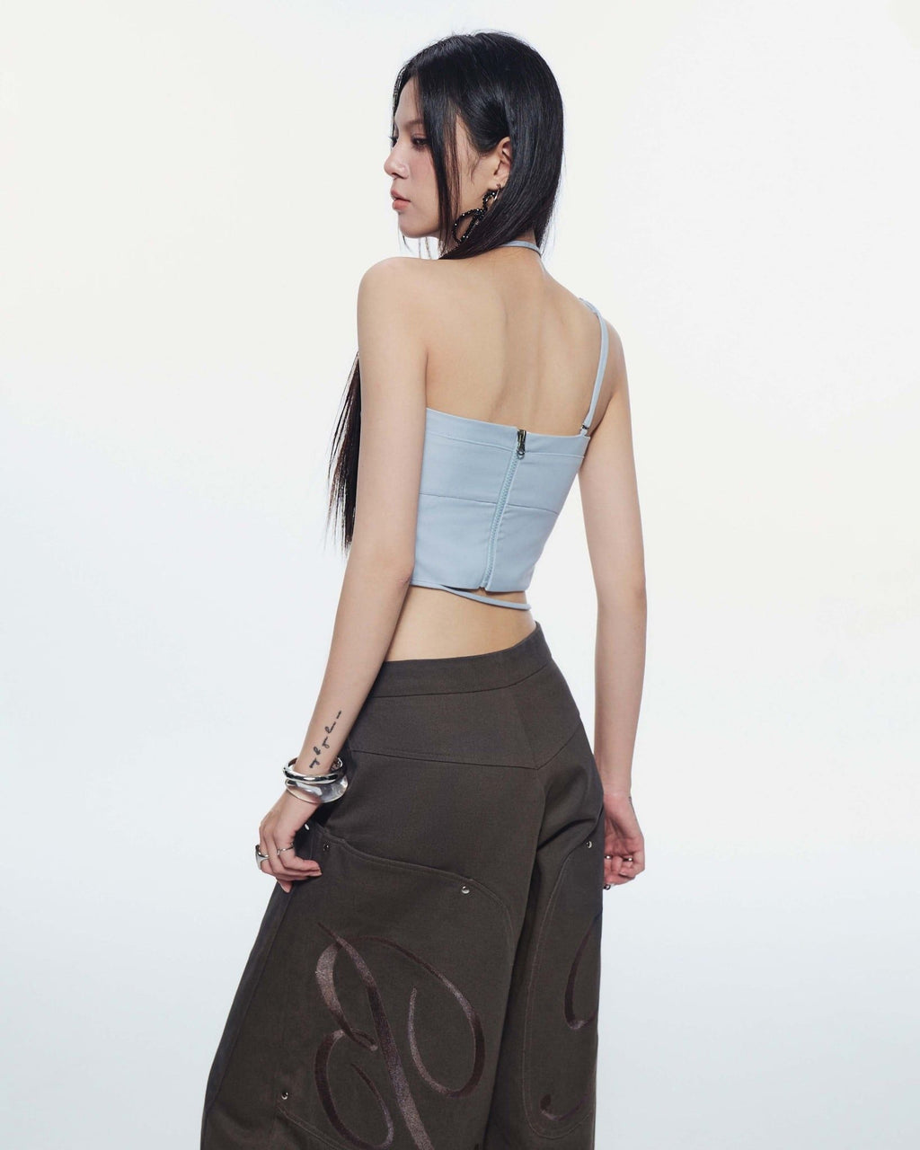 LULLABY HALTER TOP BLUE