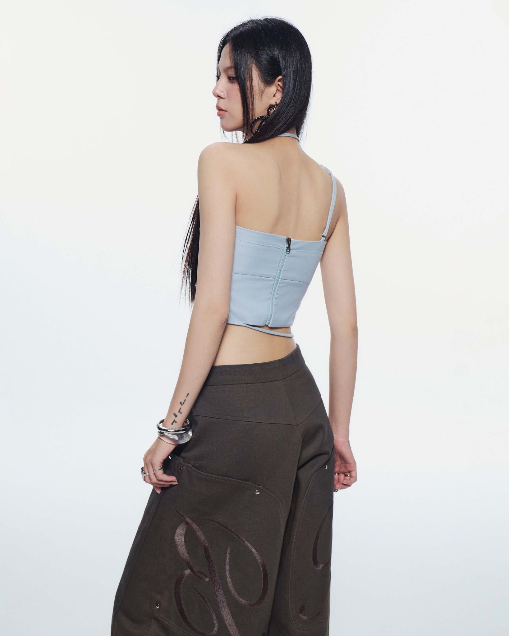 LULLABY HALTER TOP BLUE