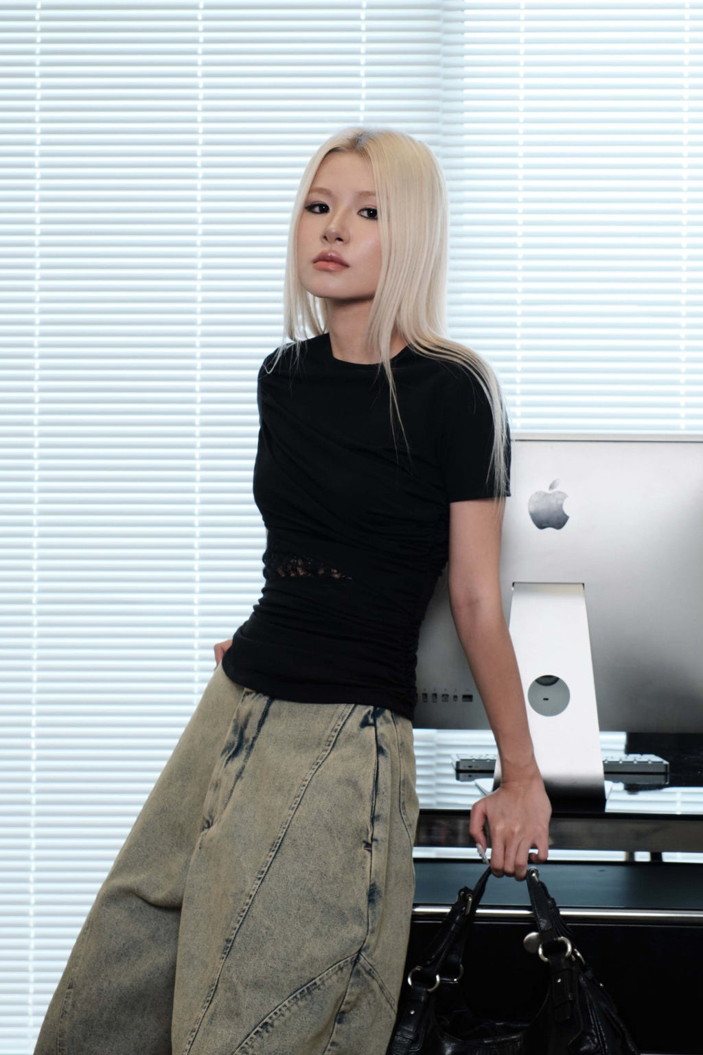 Bunnyhill Rae Lace Panel Top