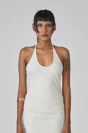 DUO LAYERED TANK - PINK/GREY