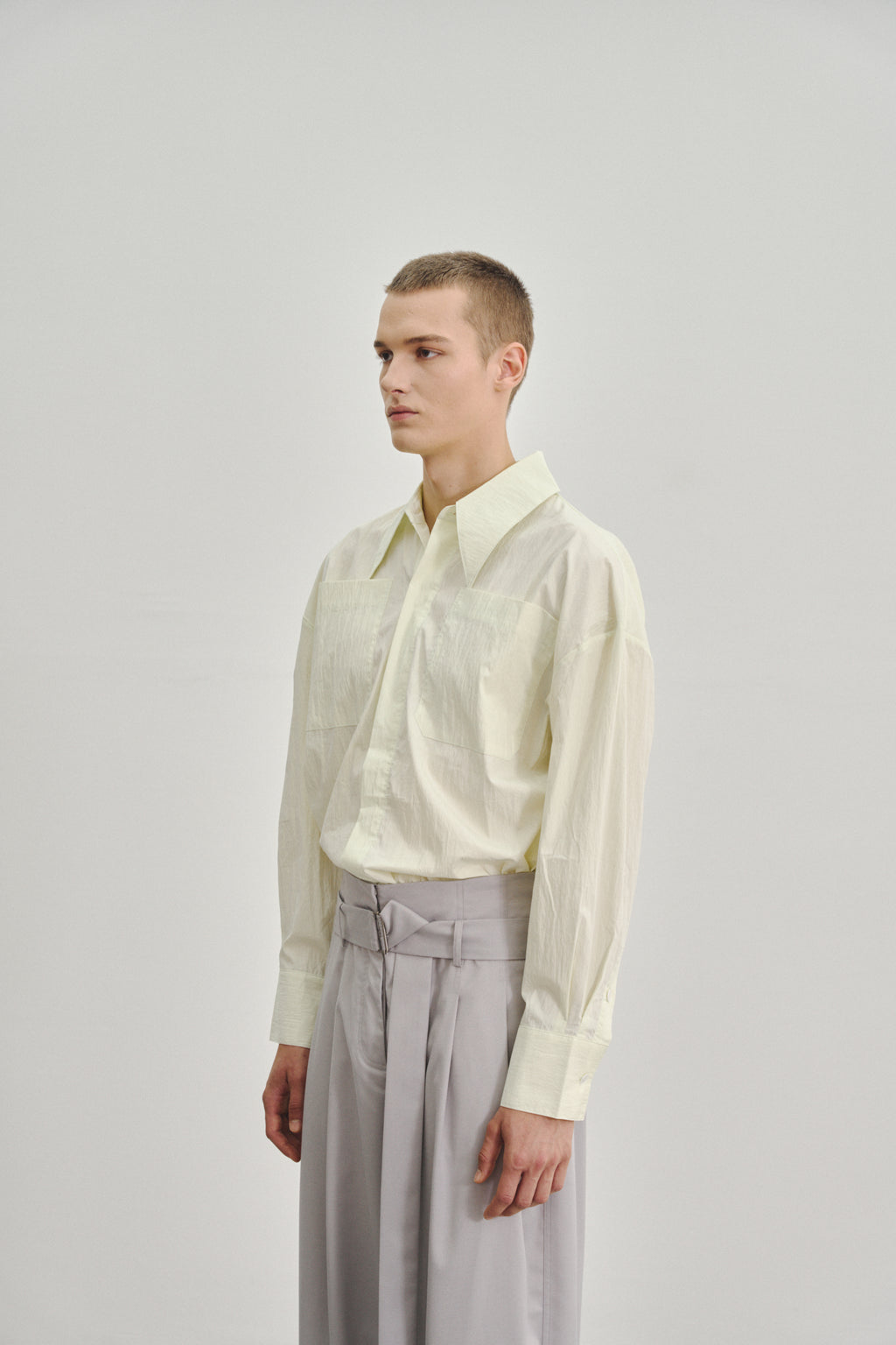 "JONA" OVERSIZED SHIRT HONEYDEW