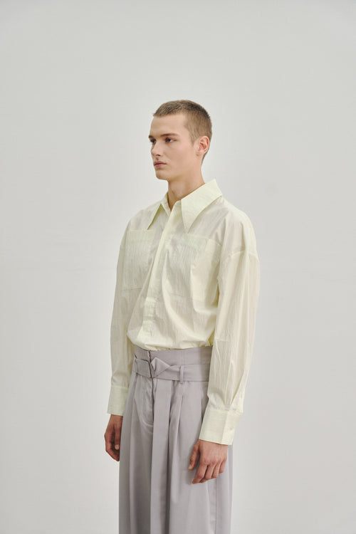 "JONA" OVERSIZED SHIRT HONEYDEW