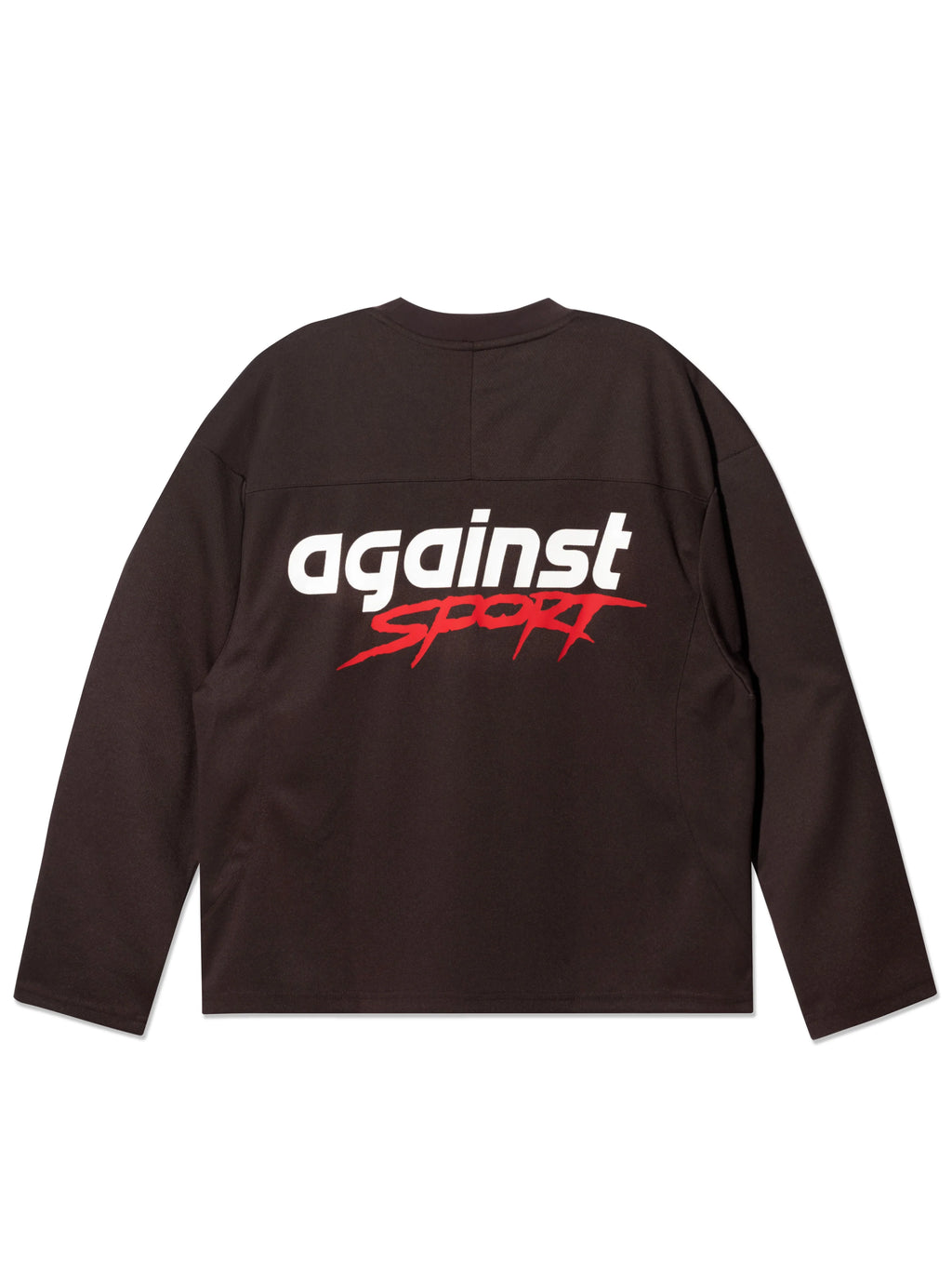 SPORT MESH L/S JERSEY BROWN