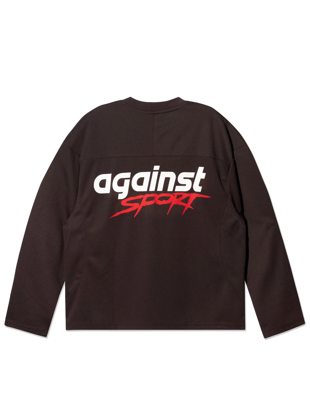 SPORT MESH L/S JERSEY BROWN