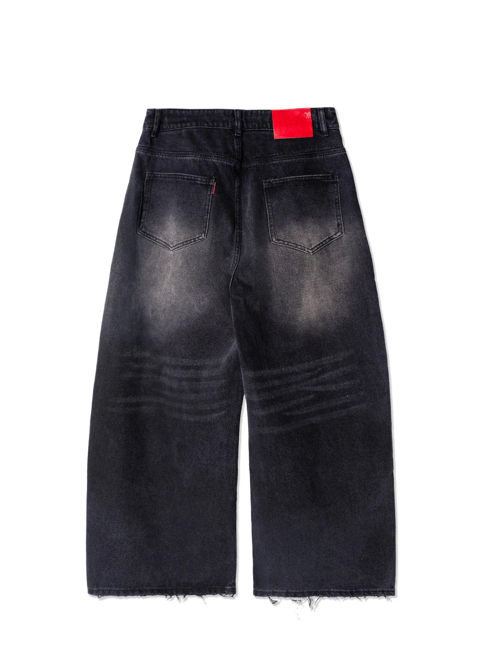 AL EMBOSS DOUBLE KNEE PANTS BLACK