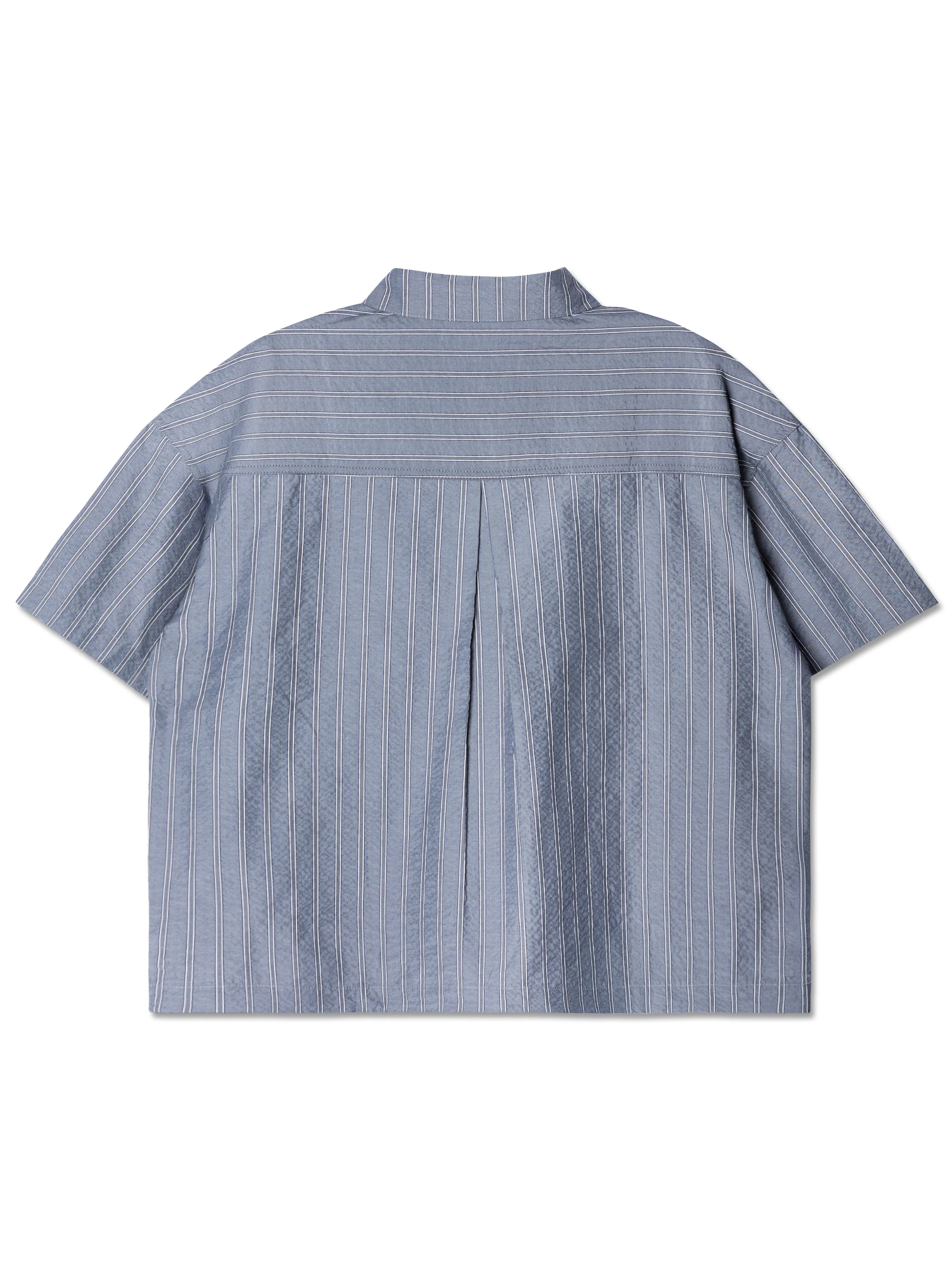 STRIPE STANDARD SHIRT GREY