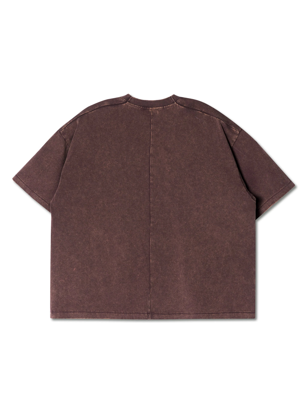 SINGLE STITCH WASHED CROPPED TEE BROWN