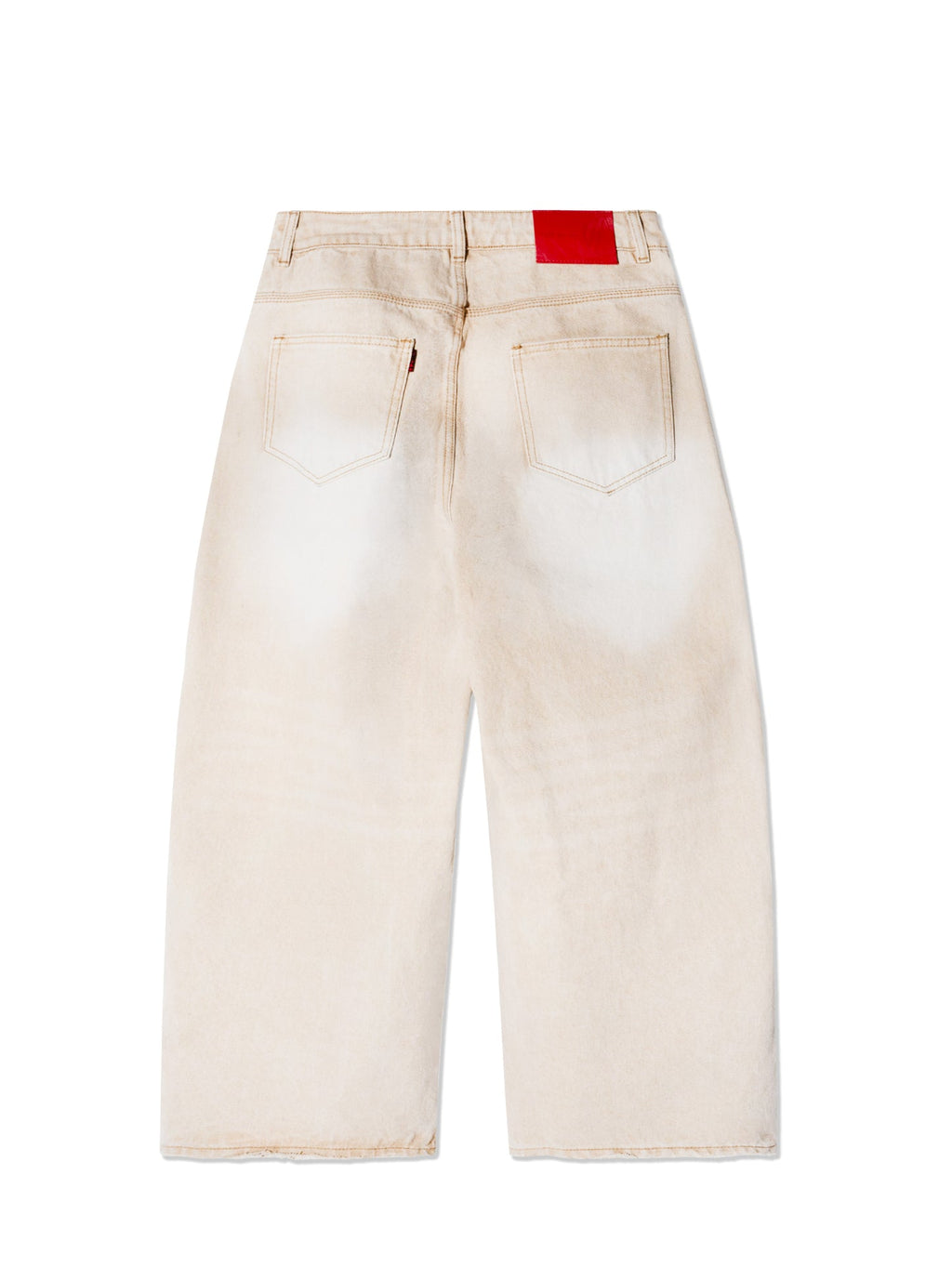 AL EMBOSS DOUBLE KNEE PANTS BROWN