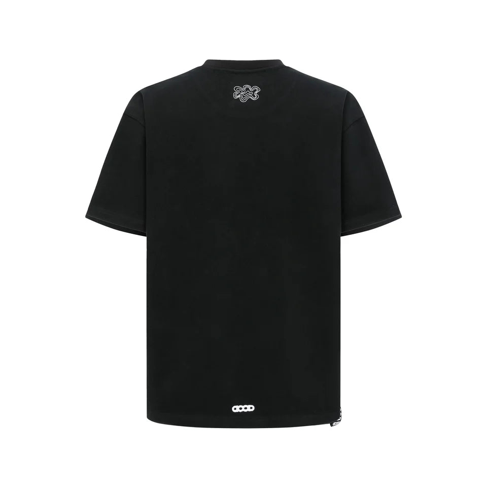 FLORAL TROPHY TEE BLACK