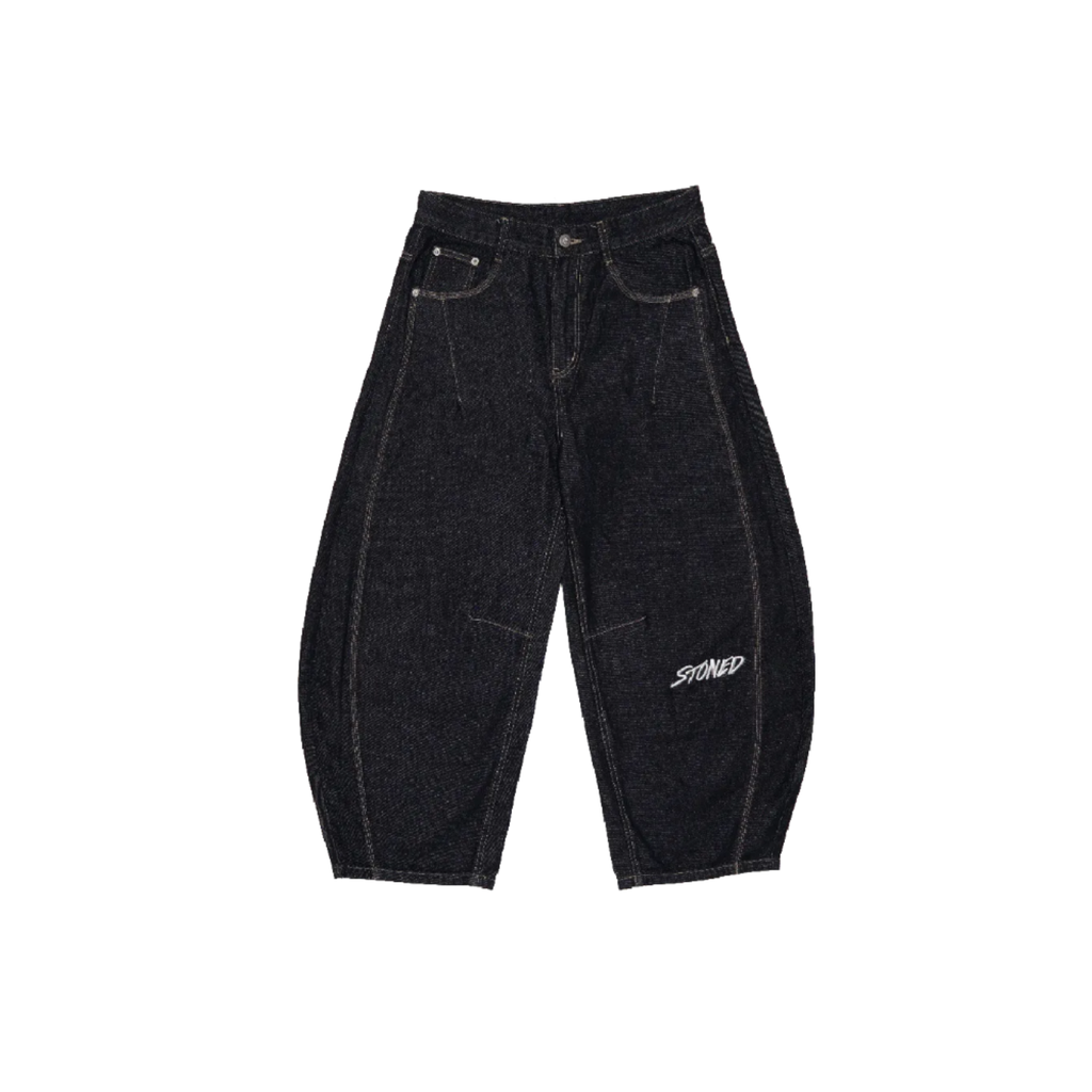 Stoned & Co Dark Horse : Barrel Pants Denim