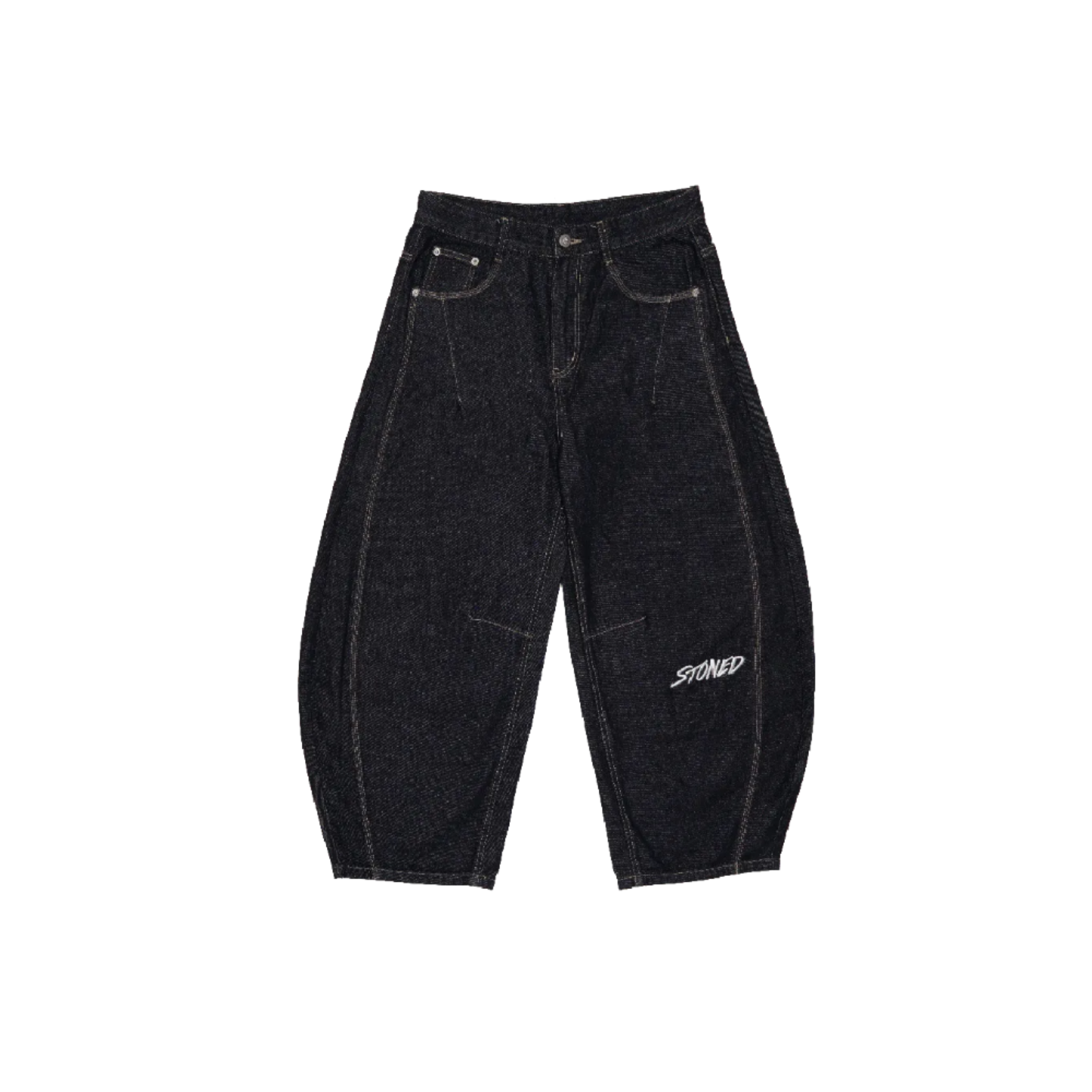 Stoned & Co Dark Horse : Barrel Pants Denim
