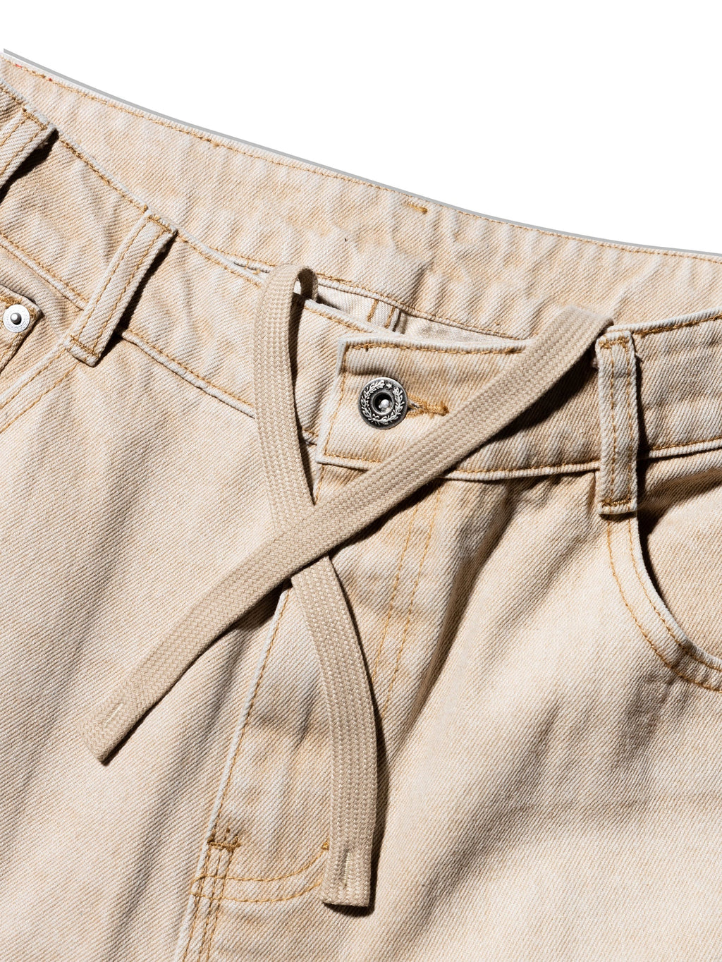 AL EMBOSS DOUBLE KNEE PANTS BROWN