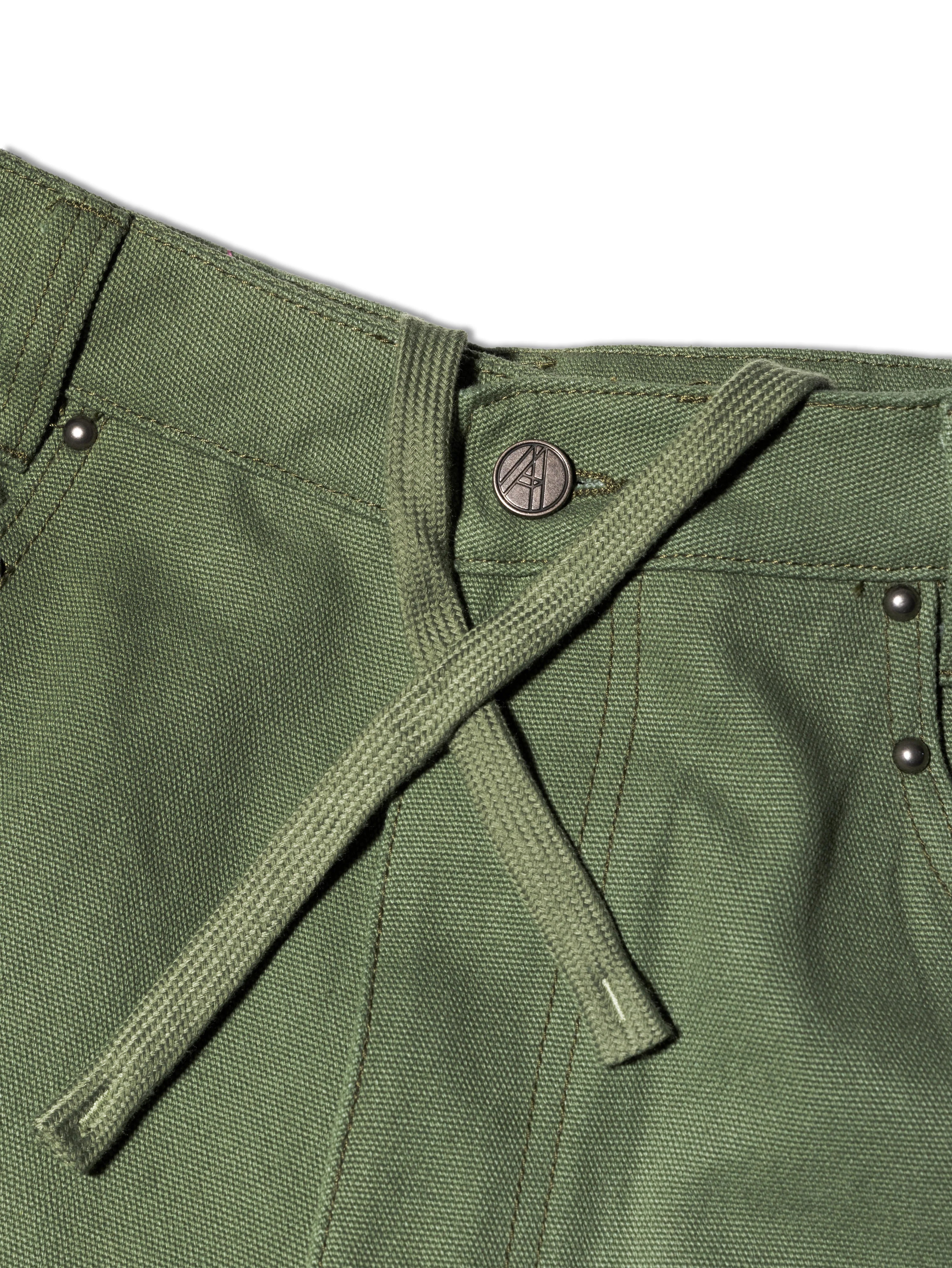 STUDDED YANKII PANTS GREEN