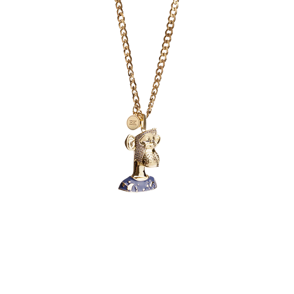 BAYC MONKEY NECKLACE BLUE