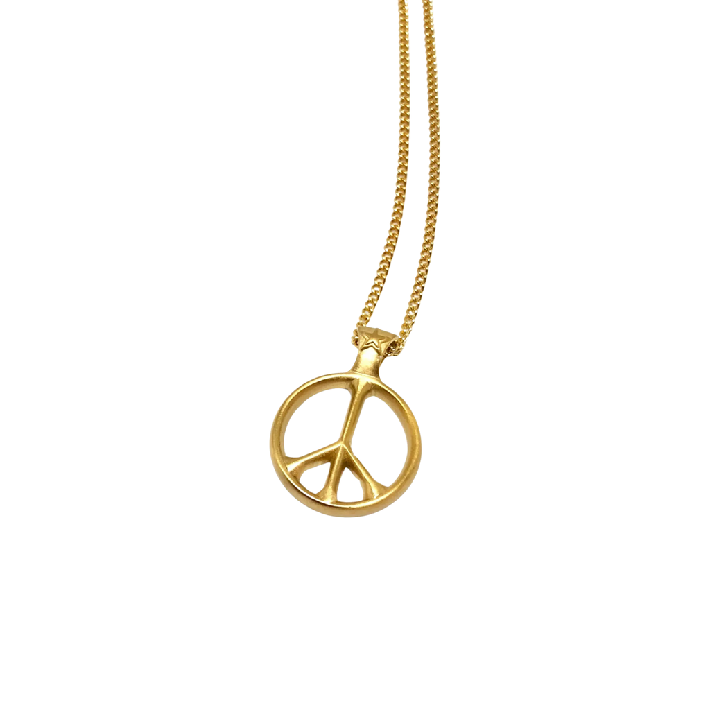 PEACE NECKLACE GOLD