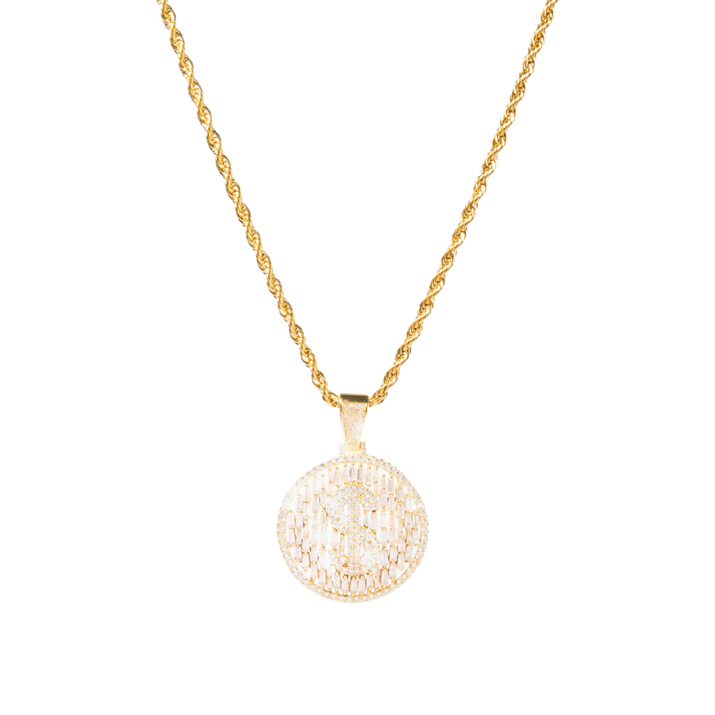 DOLLAR SIGN NECKLACE GOLD