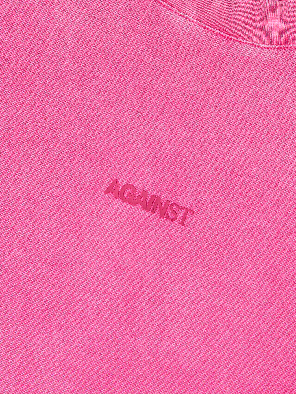 SINGLE STITCH WASHED CROPPED TEE PINK