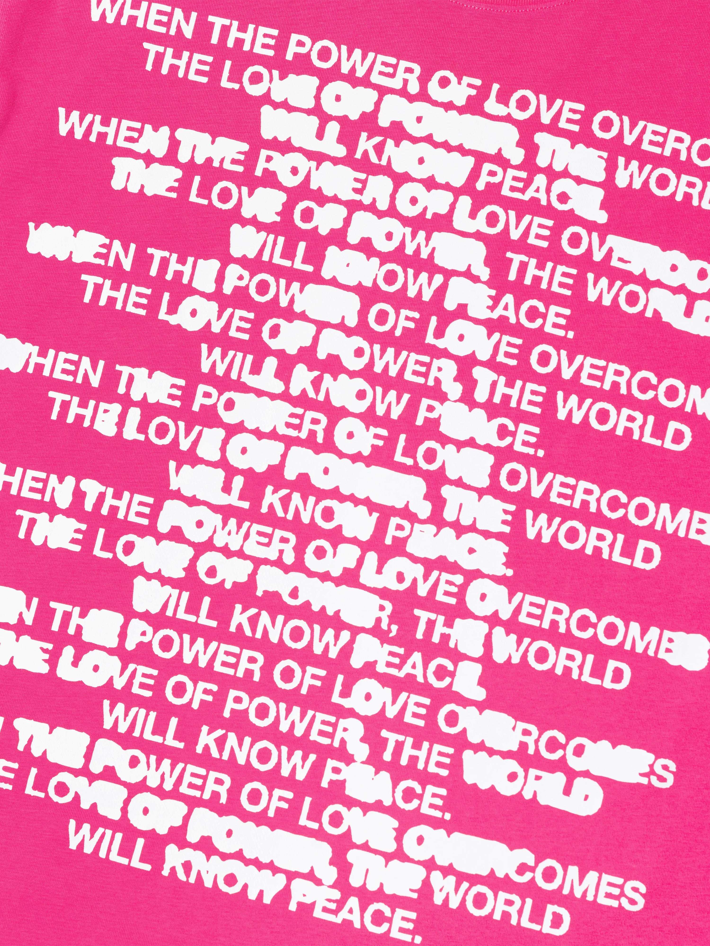 QUOTE BLEED TEE PINK