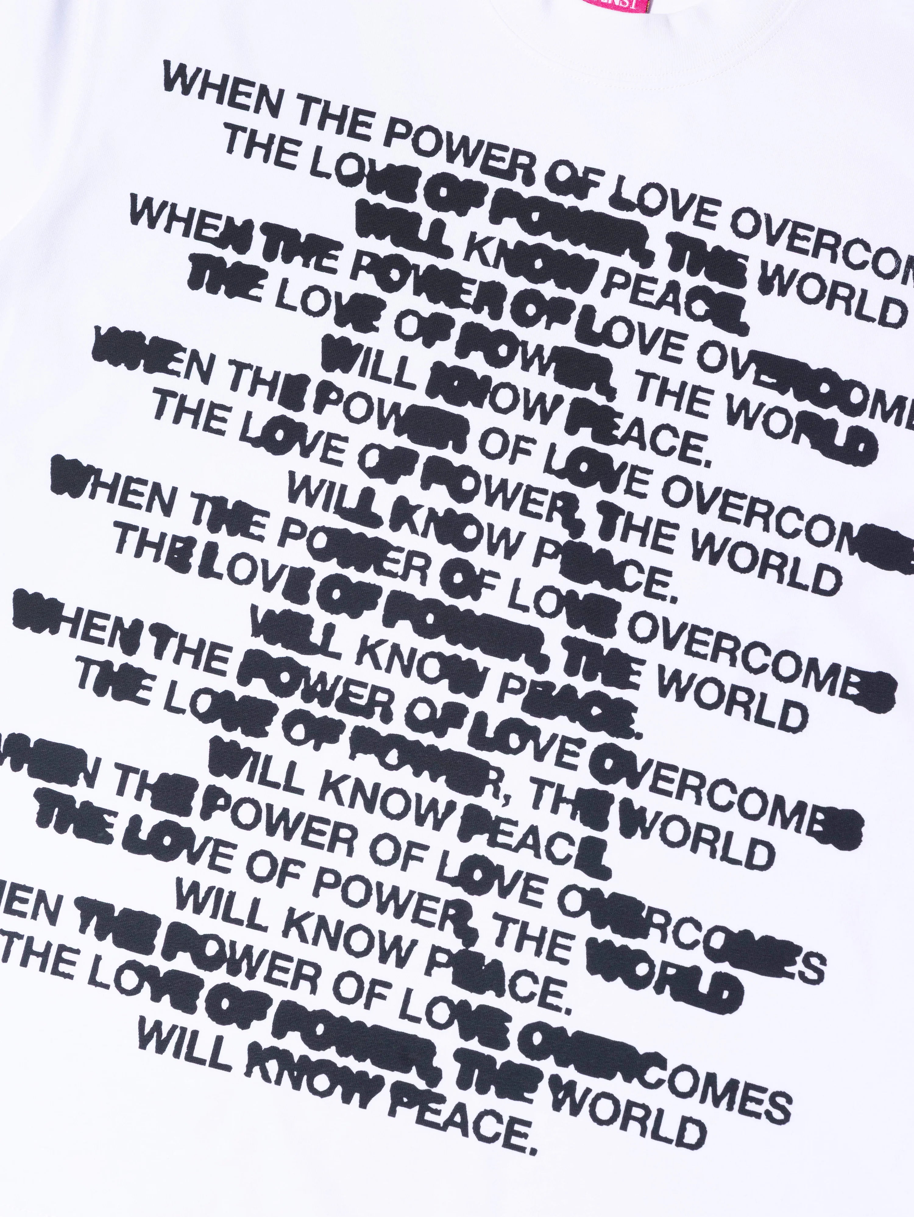 QUOTE BLEED TEE WHITE