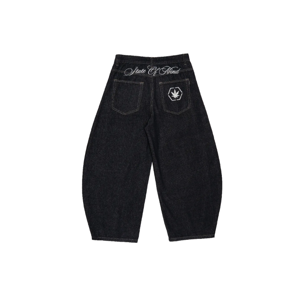 Stoned & Co Dark Horse : Barrel Pants Denim