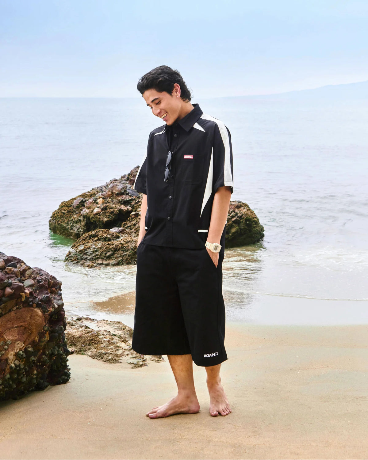 JOGA BUTTON SHIRT BLACK