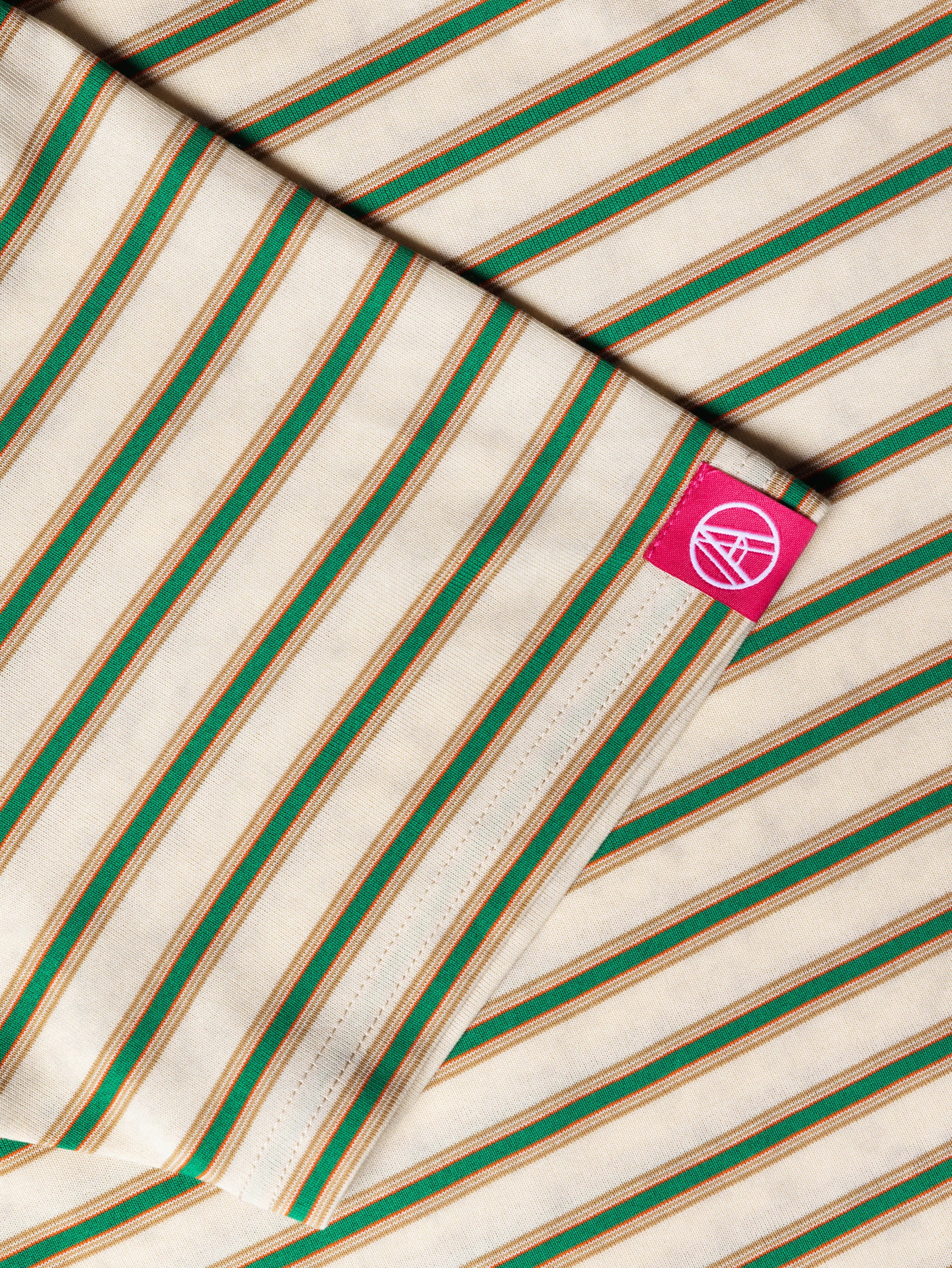 CHAINSTITCH STRIPE TEE YELLOW