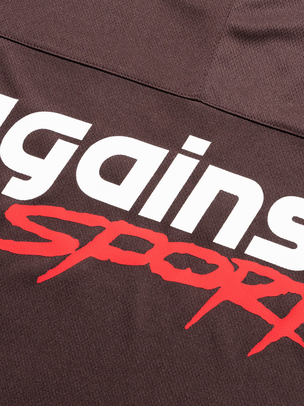 SPORT MESH L/S JERSEY BROWN