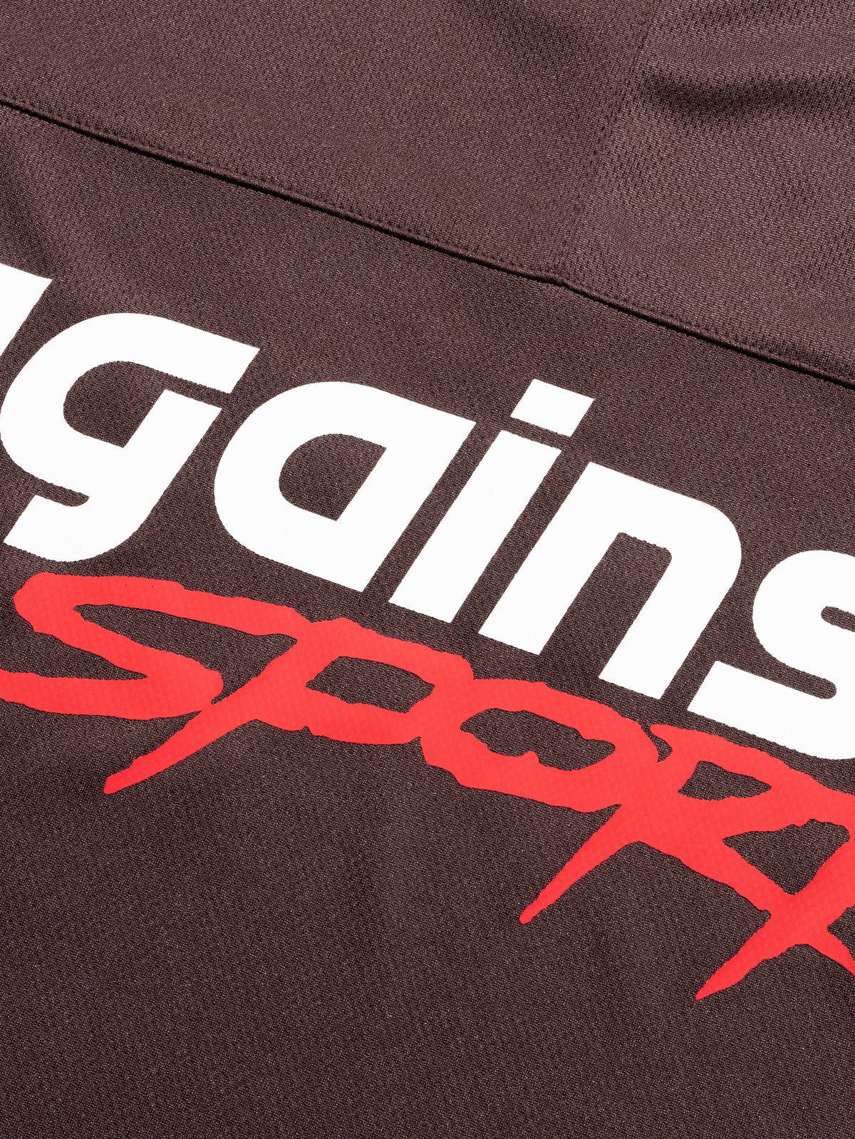 SPORT MESH L/S JERSEY BROWN