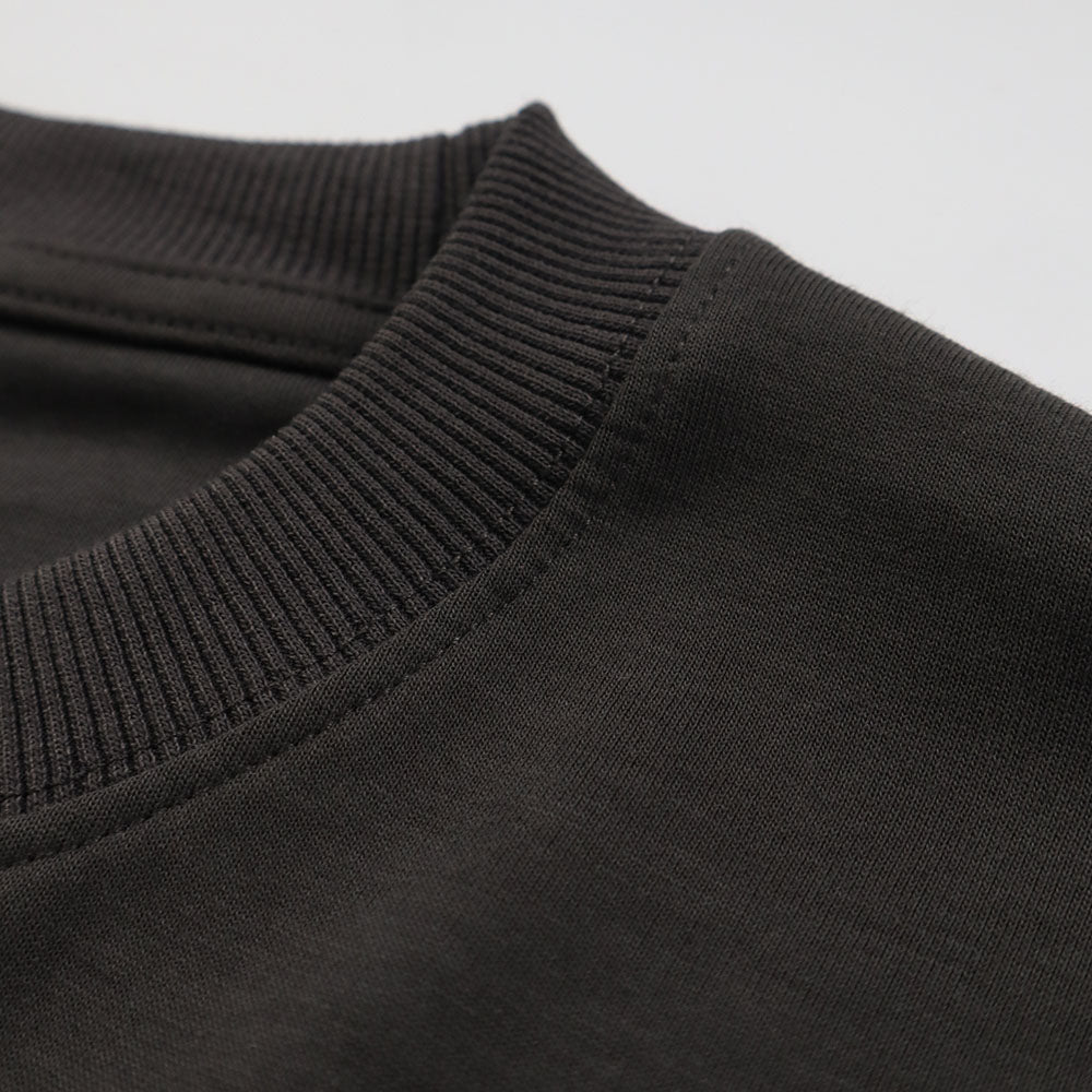 R//W DISTRESSED TEXT TEE BLACK